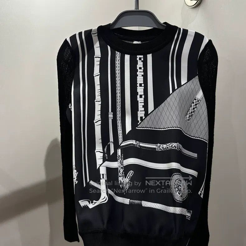 Hermes Hermes Patterned silk knit long-sleeve Size XS / US 0-2 / IT 36-38 - 6 Thumbnail