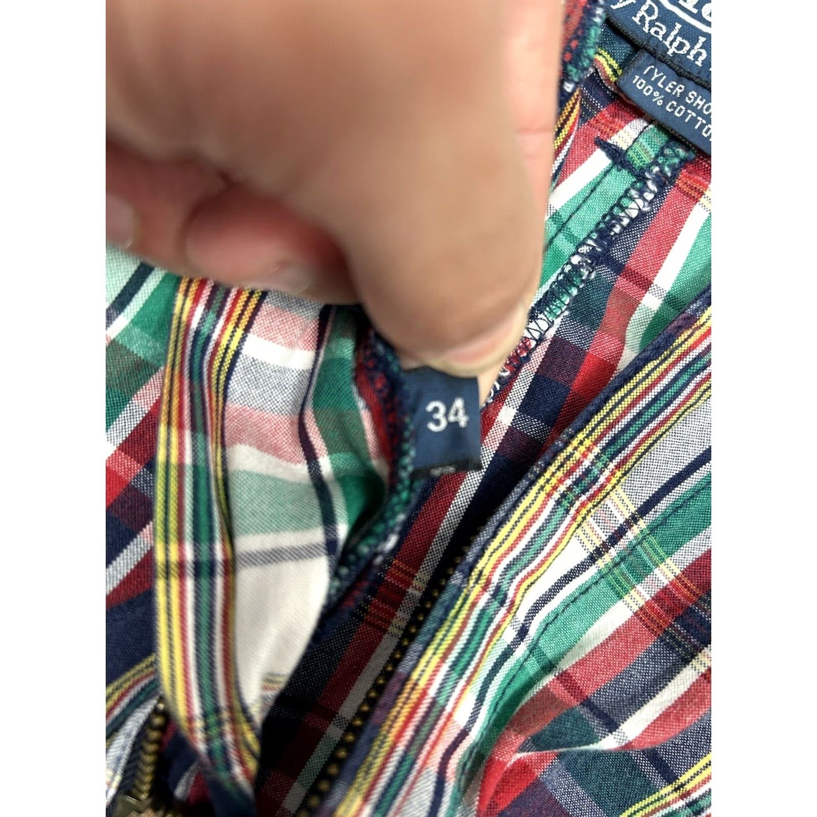 Ralph Lauren Polo Ralph Lauren Men's Tyler Shorts Plaid Check Blue Pockets 34" Size US S / EU 44-46 / 1 - 3 Thumbnail