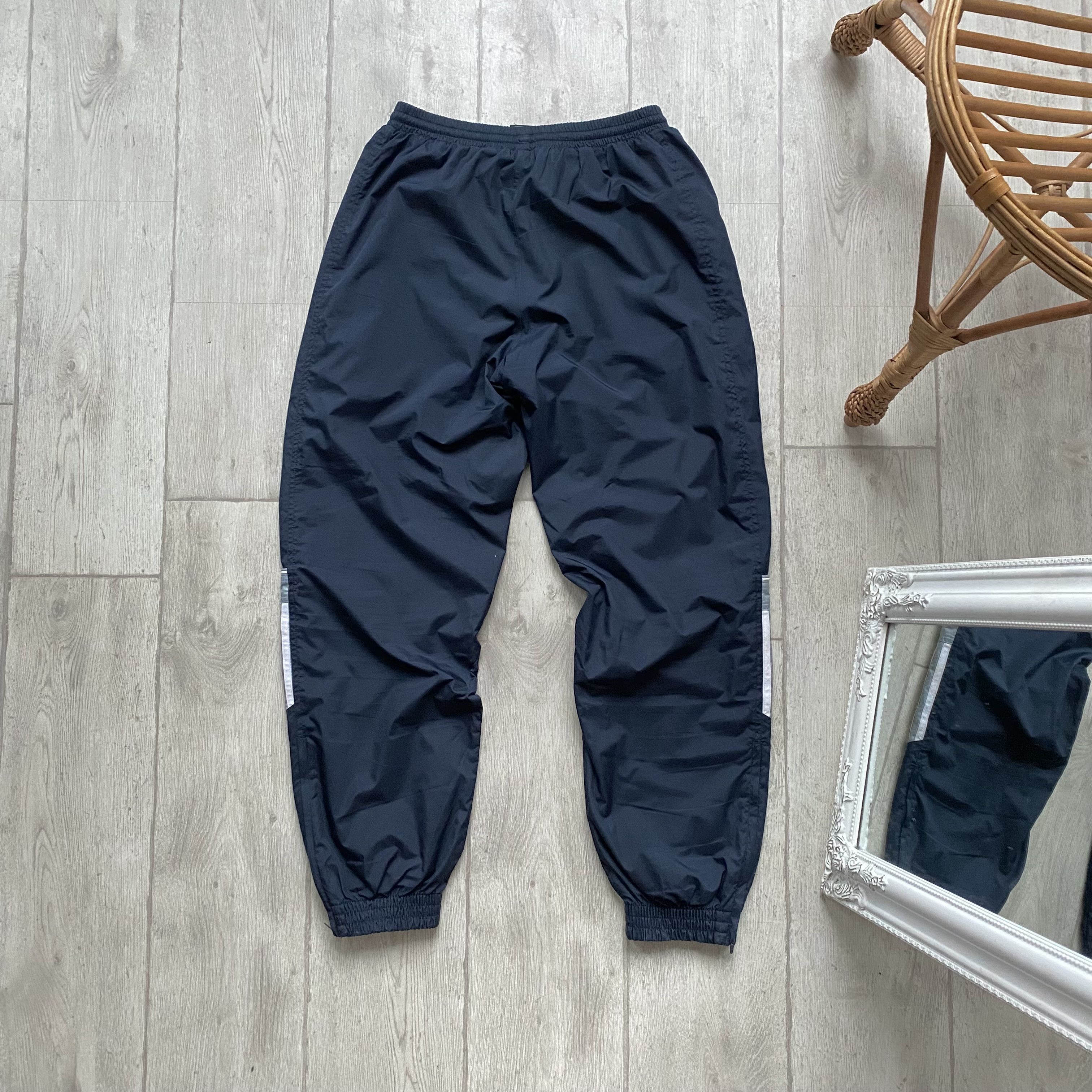 Adidas Adidas 00’s Vintage Y2K Nylon Track Baggy Pants drill Size US 32 / EU 48 - 9 Thumbnail