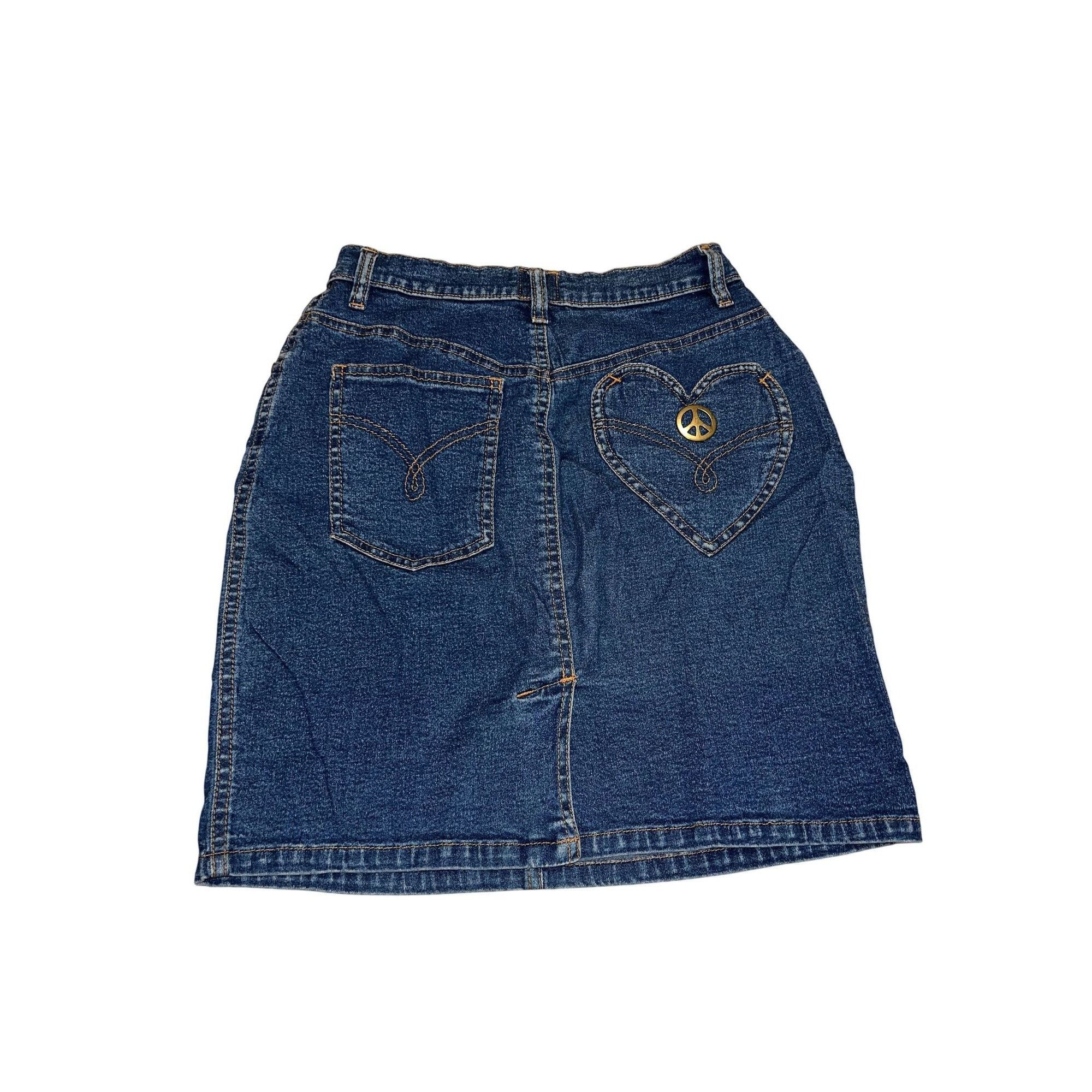 Moschino Vintage Moschino Jeans Denim Mini Skirt Size 30" / US 8 / IT 44 - 1 Thumbnail