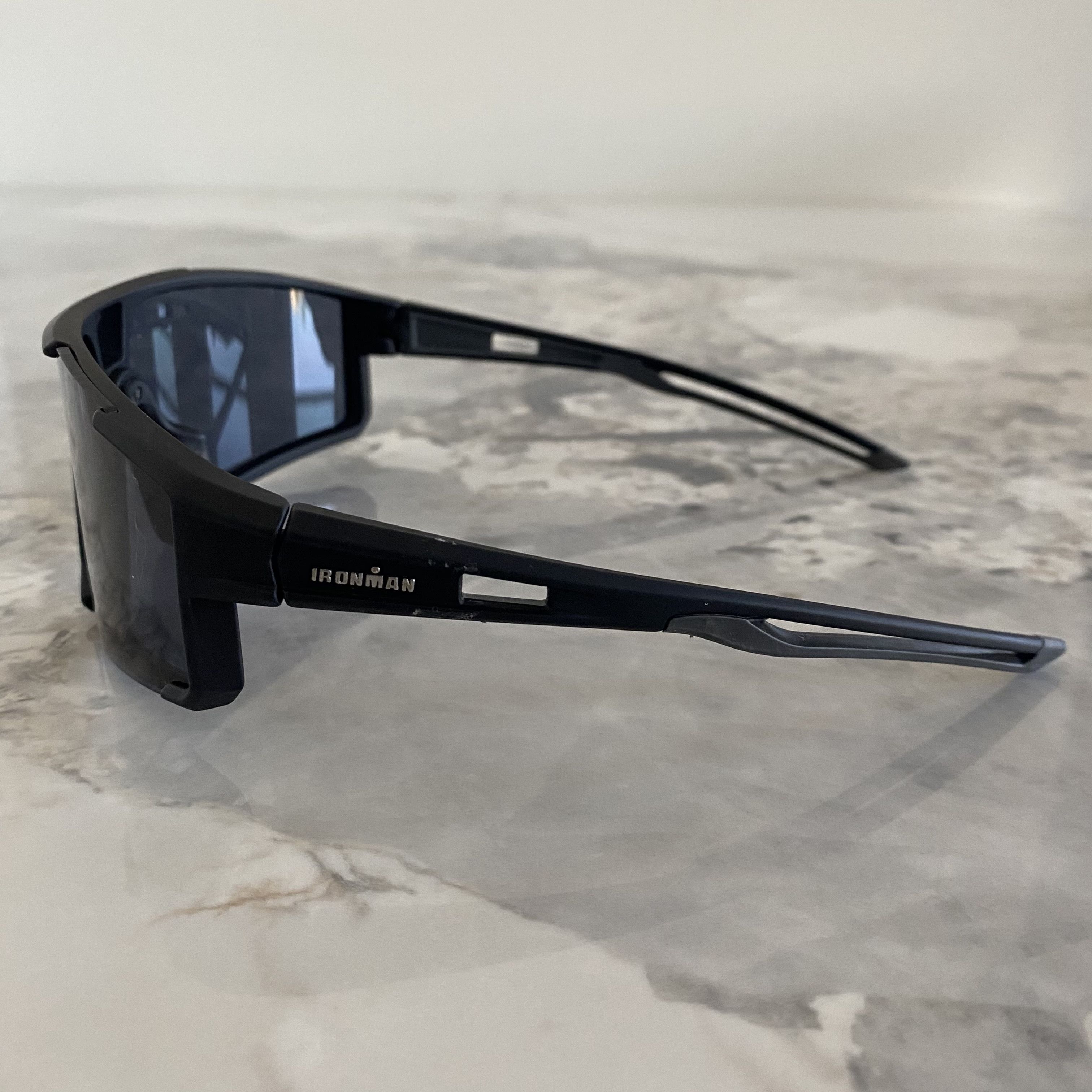 Vintage Black Futuristic Matrix Sporty Sunglasses Size ONE SIZE - 4 Thumbnail