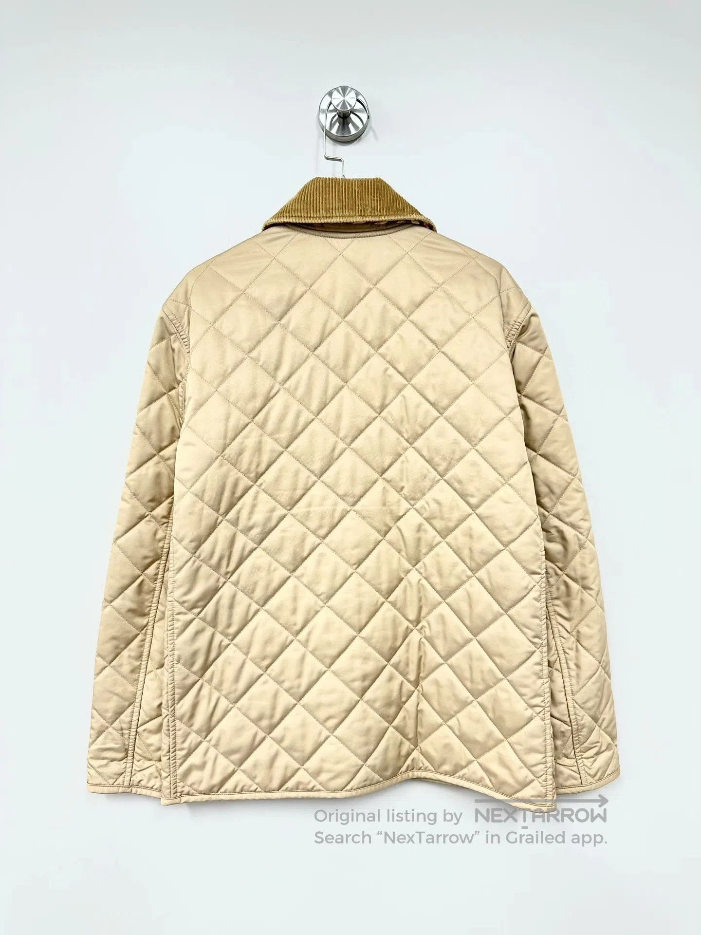 Burberry Burberry Beige corduroy lapel gold button diamond pattern Size XS / US 0-2 / IT 36-38 - 2 Thumbnail