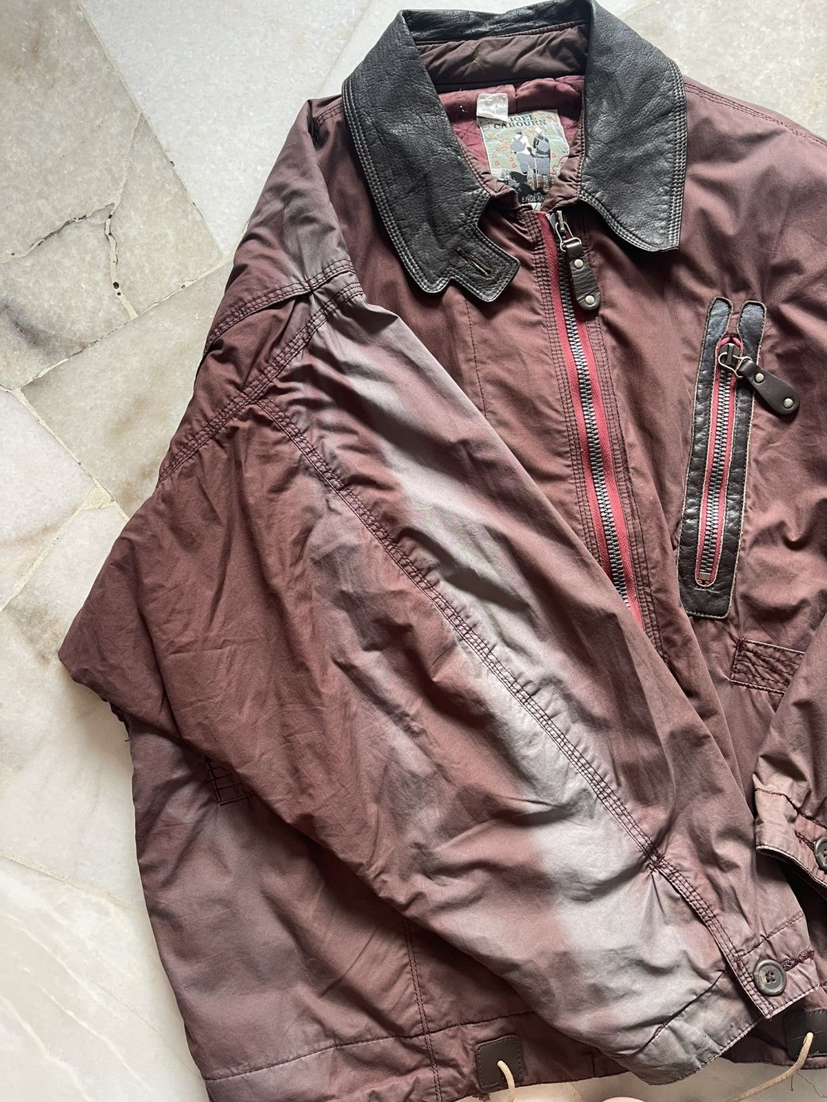 Nigel Cabourn 80s 90s Nigel Caboun Faded Flight Jacket 96 Size US L / EU 52-54 / 3 - 12 Thumbnail