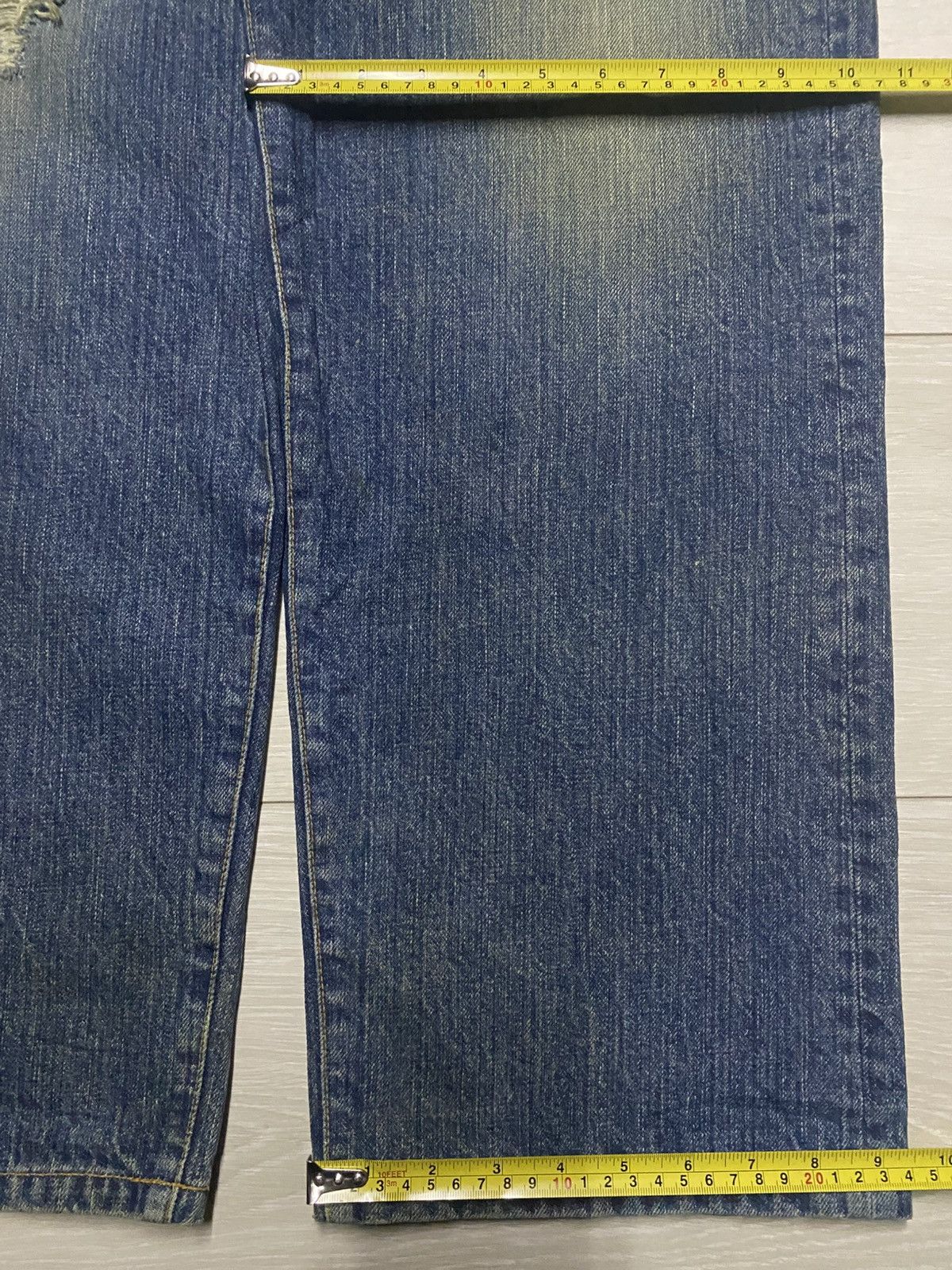 Japanese Brand Japan Brand Montaineering Mud wash Distressed Baggy Jeans Size US 34 / EU 50 - 10 Thumbnail