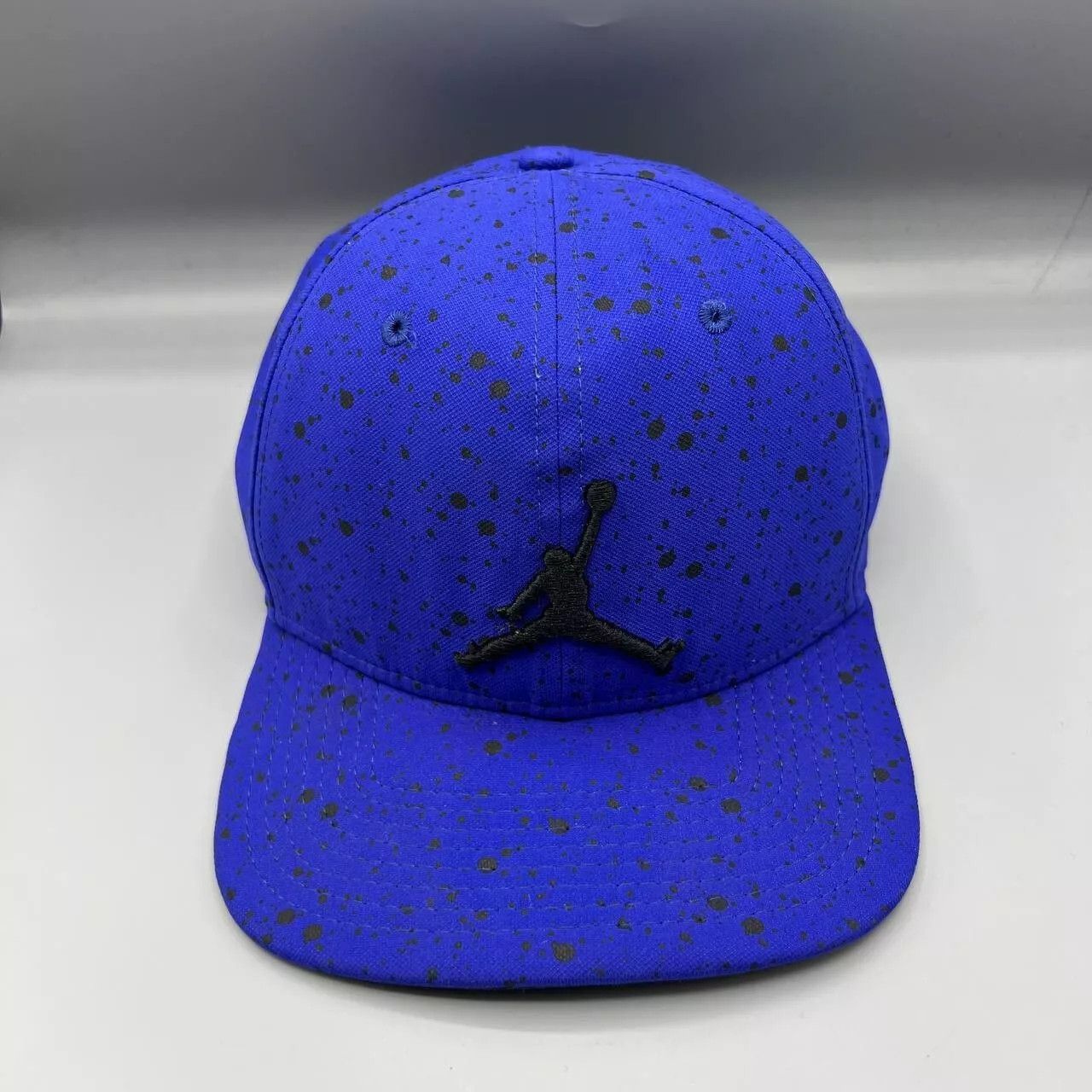 Jordan Brand Air Jordan Hat Men Blue Speckled Print Jumpman Snap Back Cap Size ONE SIZE - 1 Thumbnail