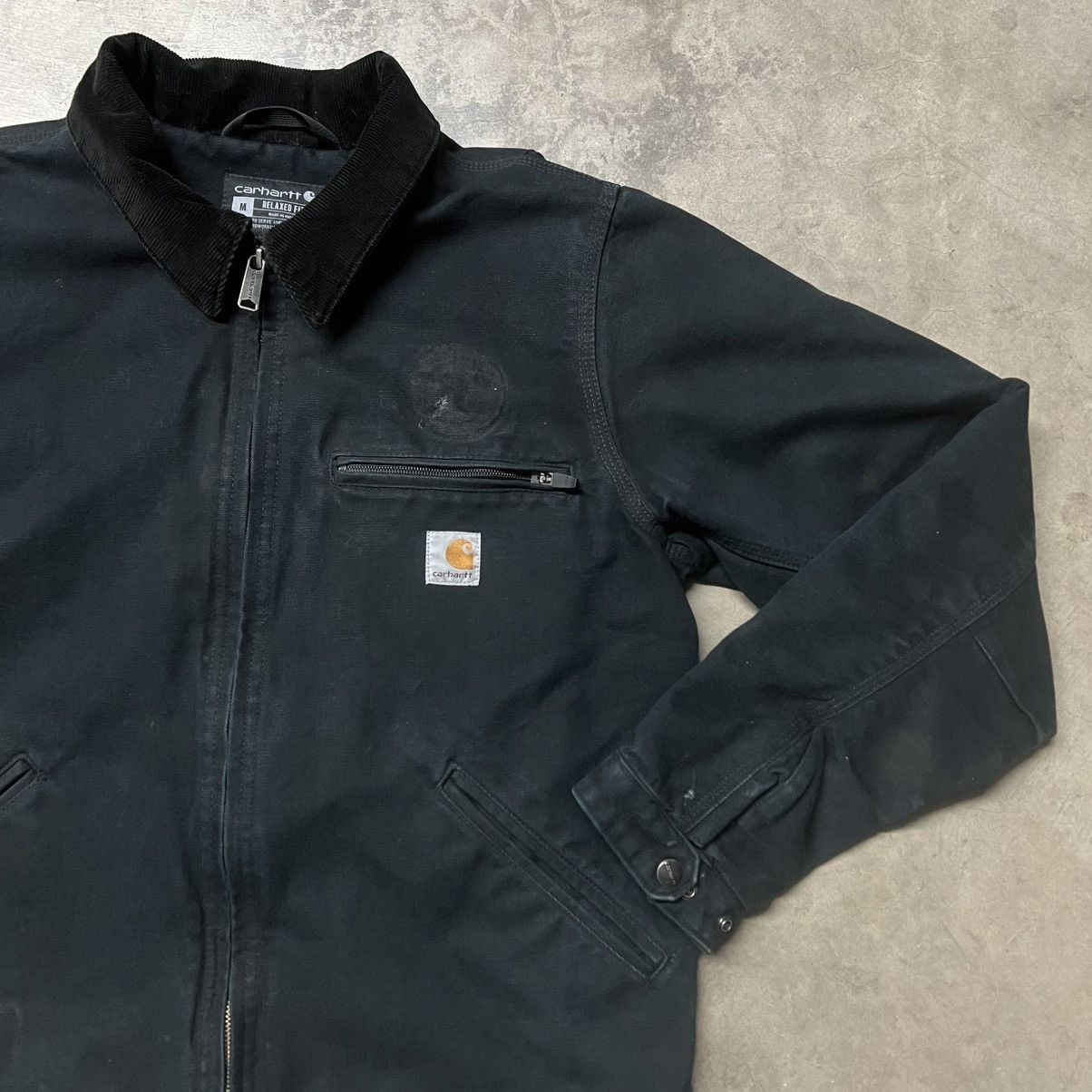 Carhartt × Vintage Carhartt 0J3828-M Black Detroit Jacket Size US M / EU 48-50 / 2 - 4 Thumbnail
