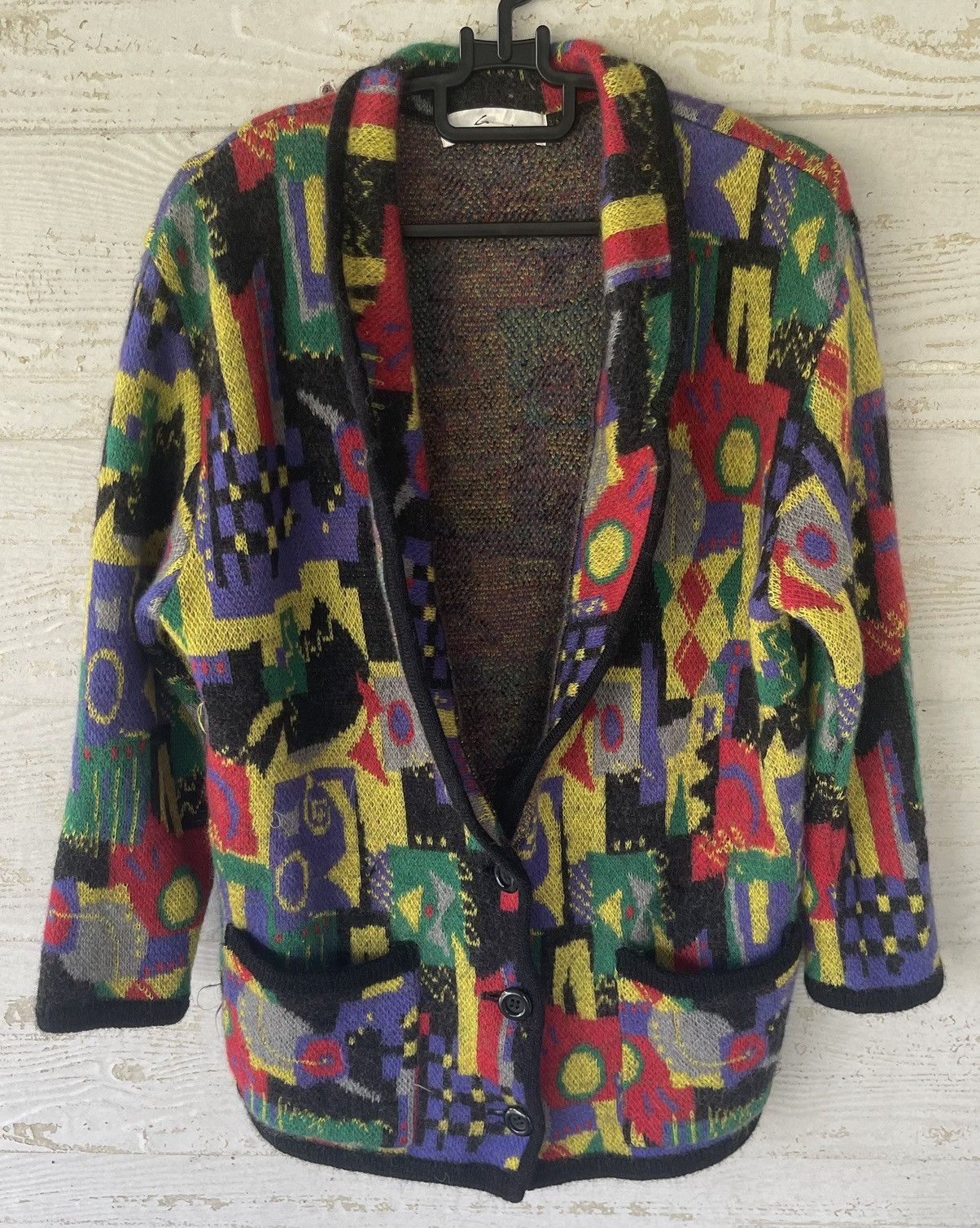 Japanese Brand VINTAGE GIVY JACKET MULTICOLOUR WOOL JAPAN Size US S / EU 44-46 / 1 - 1 Thumbnail