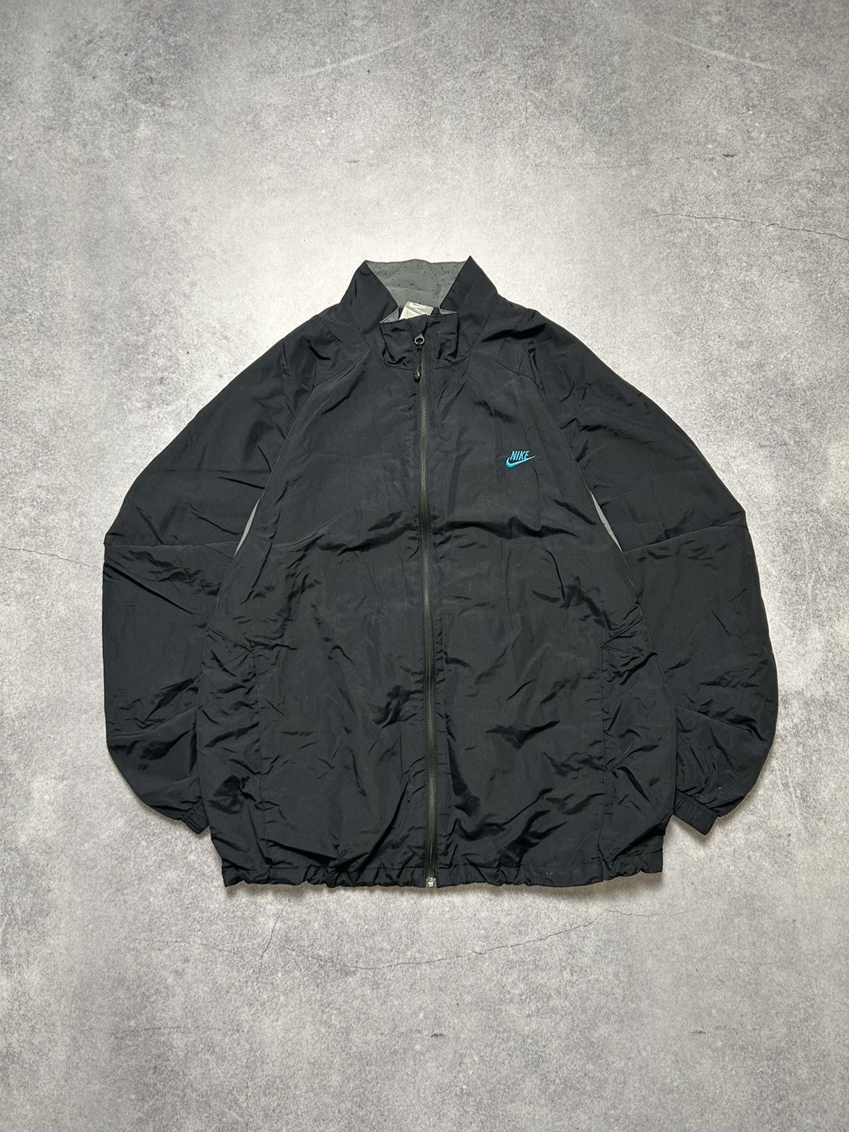 Nike × Vintage Vintage 2000’s Nike Small Logo Full Zip Track Jacket Drill Size US L / EU 52-54 / 3 - 1 Thumbnail