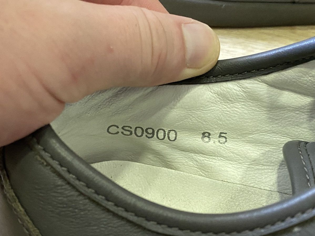 DOLCE & GABBANA CS0900 LOGO PLATE LOW CUT LEATHER SNEAKERS
