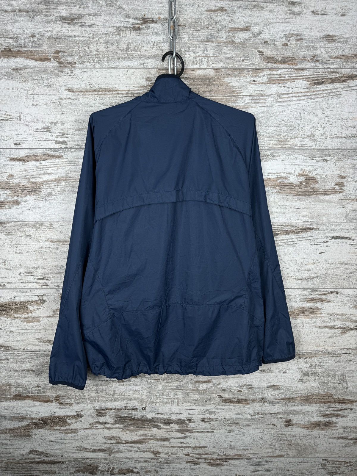Nike × Vintage Mens Vintage Nike navy track jacket swoosh drill Olympic y2k Size US L / EU 52-54 / 3 - 11 Thumbnail