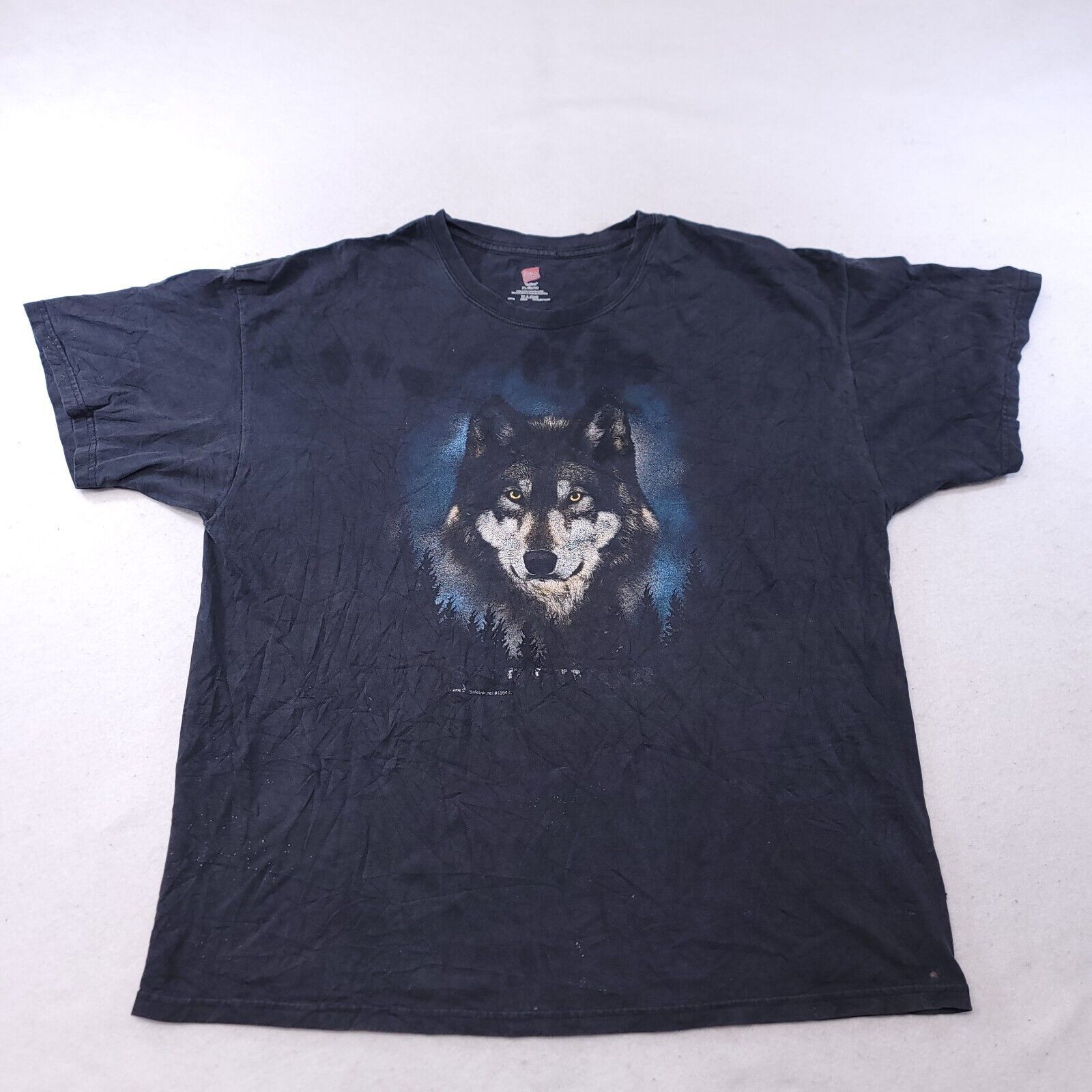 Hanes Hanes Wolf Pullover T Shirt Mens Size Extra Large XL Black Size US XL / EU 56 / 4 - 2 Thumbnail