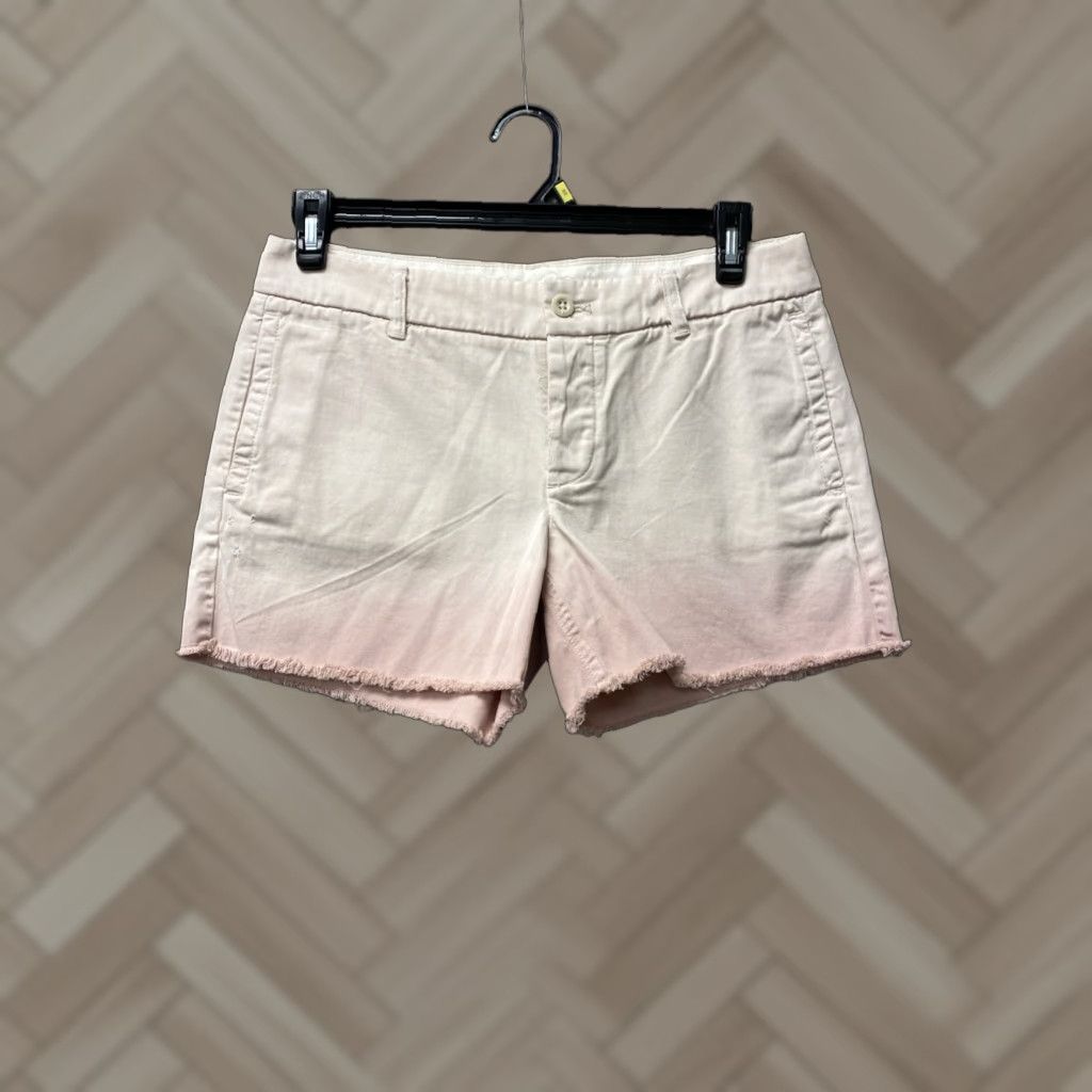 J.Crew J.CREW Women's Chino Shorts Size 4 Beige Cotton Mid Rise Classic Casual Size 27" / US 4 / IT 40 - 1 Thumbnail