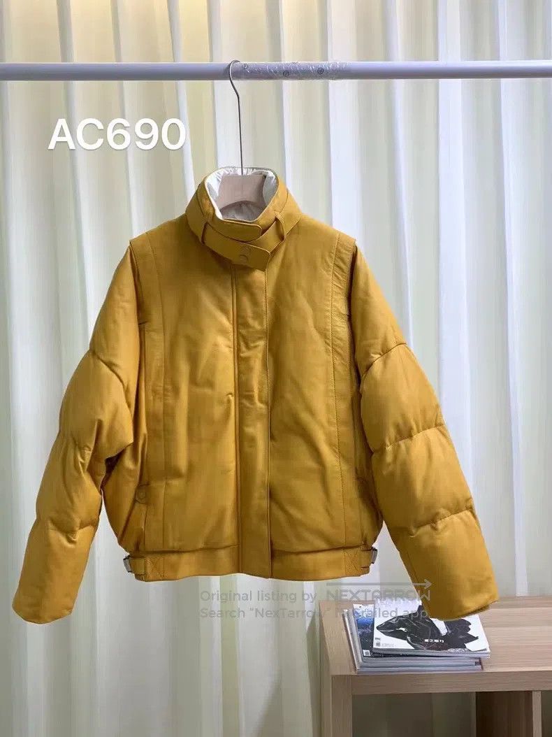 Hermes Hermes Show Model Lamb Leather Down Jacket Size XXS / US 00 / IT 34 - 1 Thumbnail