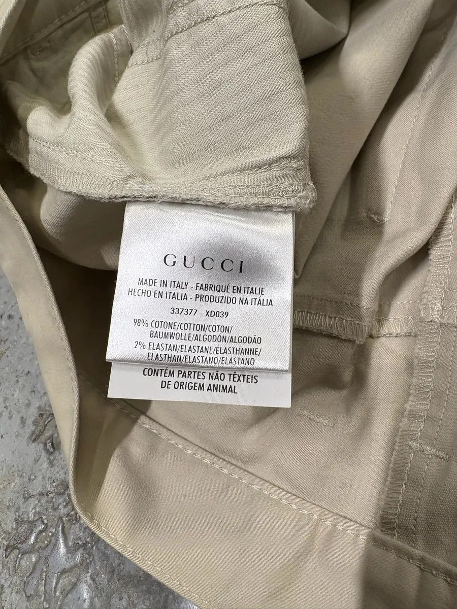 Gucci 2000s Gucci Beige Pure Regular Chino Pants Size US 33 - 7 Thumbnail
