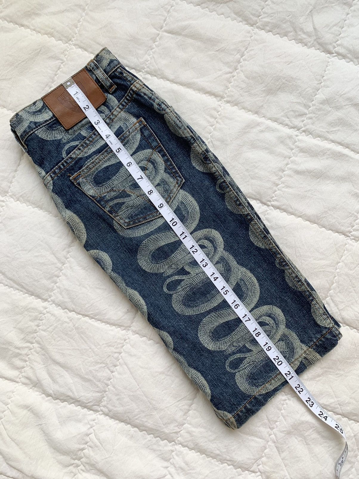 Hysteric Glamour 2000s Hysteric Glamour Snake Denim Skirt y2k Size 29" - 24 Thumbnail