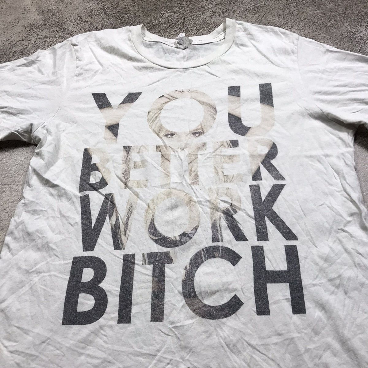 Vintage Vintage 90s You Better Work Bitch Graphic Tee Y2K Swag L Size US L / EU 52-54 / 3 - 3 Thumbnail