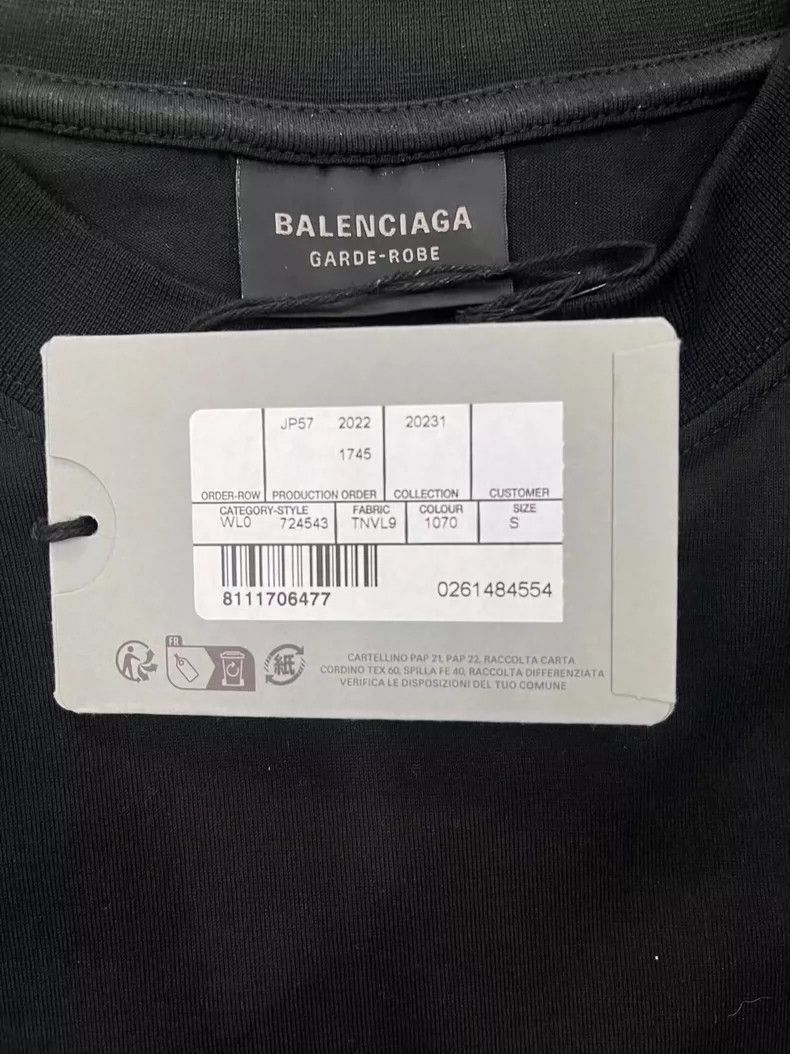 Balenciaga Balenciaga Letter Logo geometric print crewneck T-shirt Size US S / EU 44-46 / 1 - 3 Thumbnail