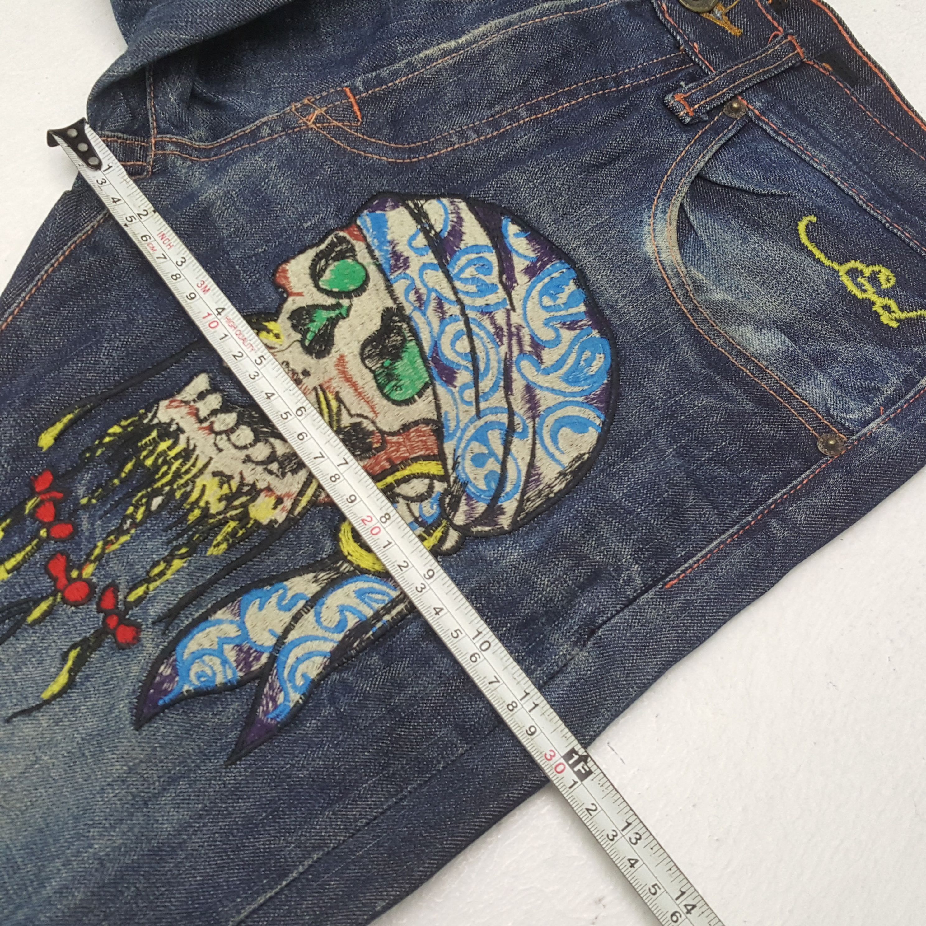 Christian Audigier × Ed Hardy × Vintage Vintage ED HARDY Christian Audigier Designer Jeans c280n23 Size US 30 / EU 46 - 12 Thumbnail