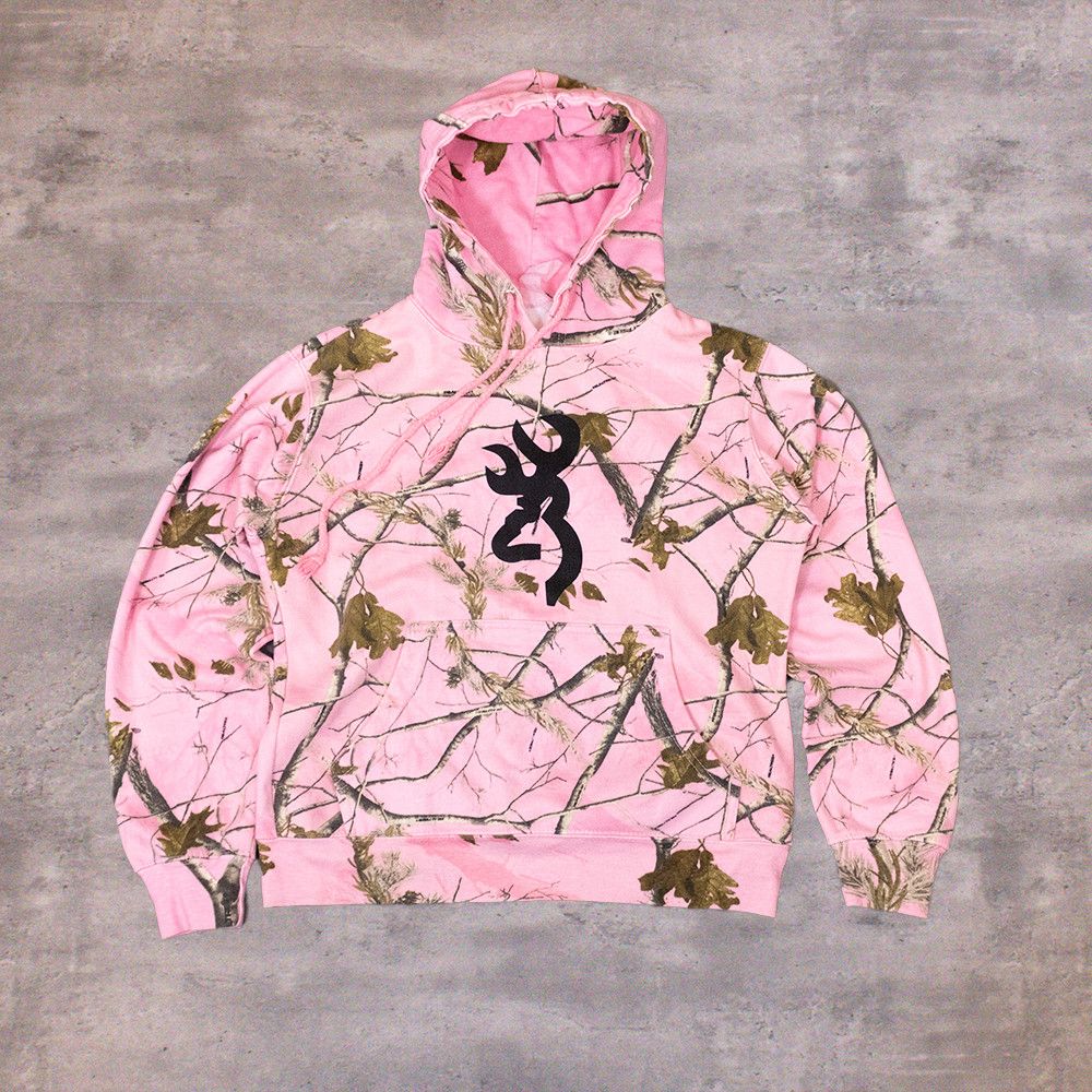 Pink browning hoodie online