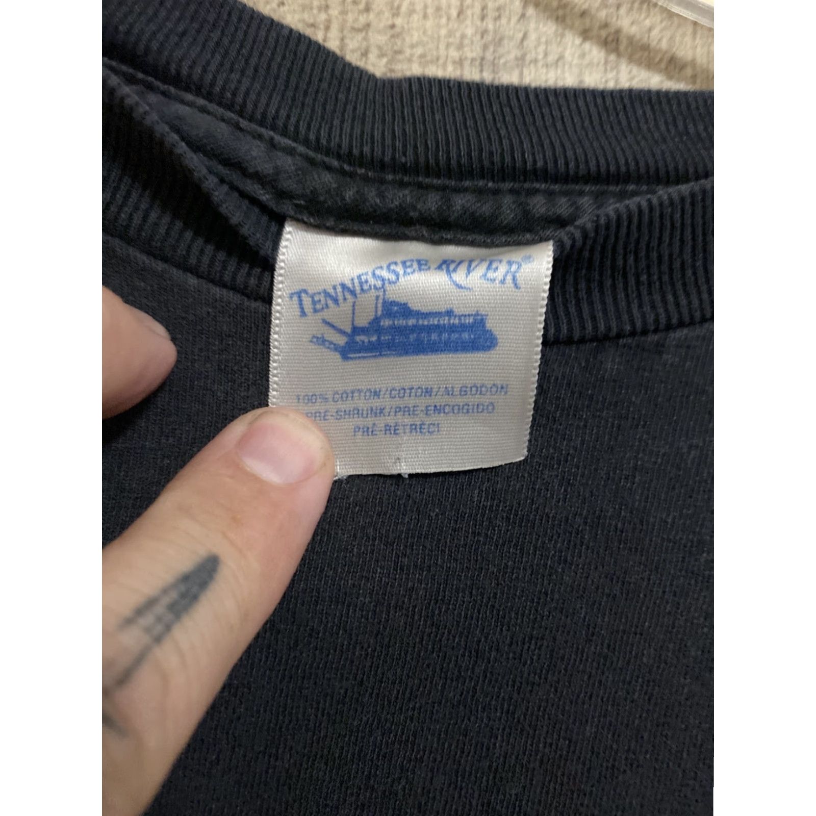 Vintage VINTAGE Deftones Shirt XL Black 90s Band Music Mens Authentic RARE Tennessee River Crew Neck Short Sleeve Size US XL / EU 56 / 4 - 5 Thumbnail