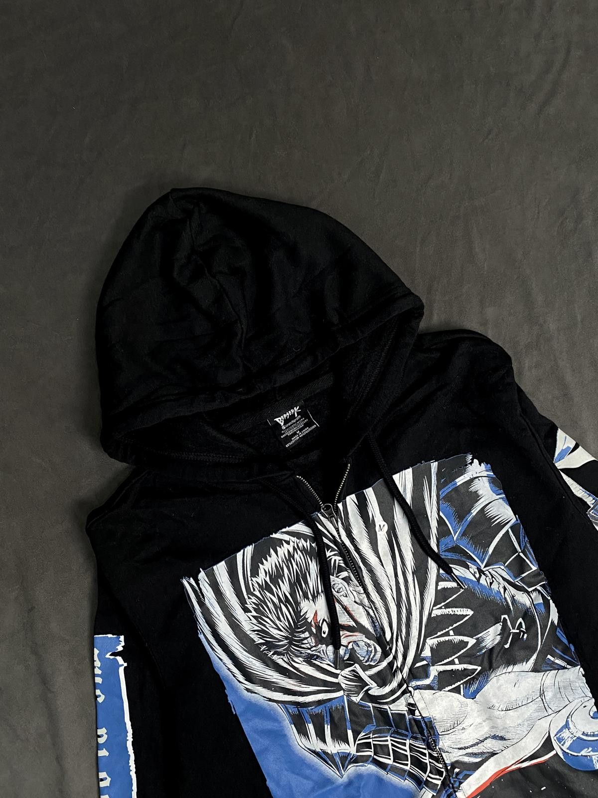 Japanese Brand Deadstock Berserk Guts Jumbo Print Black Hoodie Medium Size US M / EU 48-50 / 2 - 2 Thumbnail