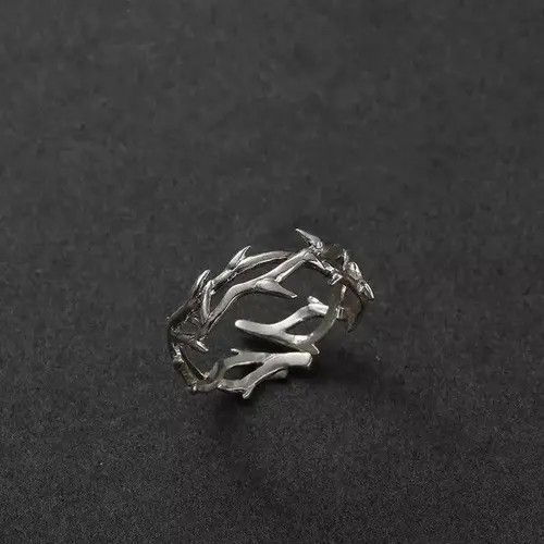 Jewelry Punk Irregular Thorns Couple Ring Adjustable Size ONE SIZE - 7 Thumbnail
