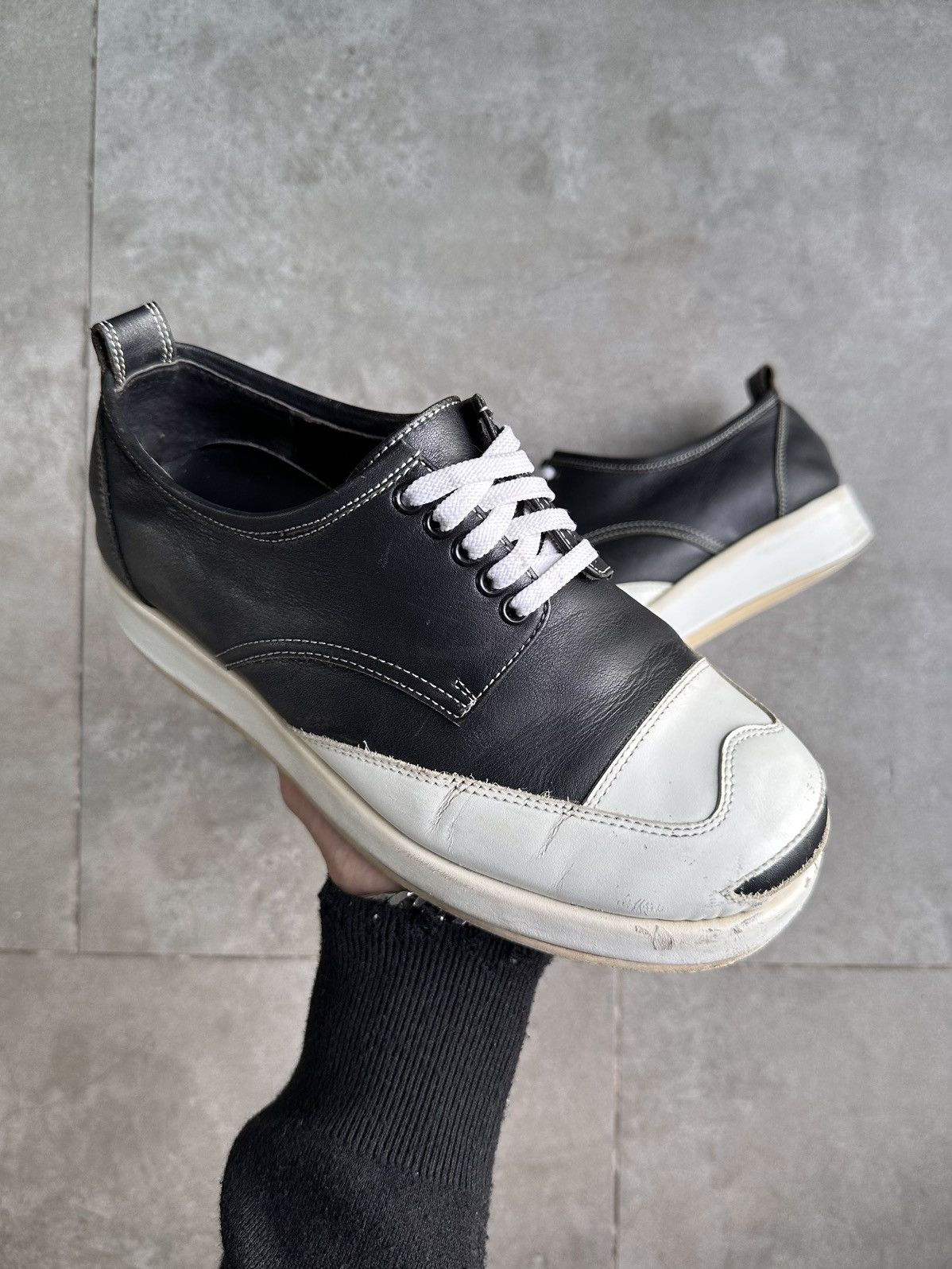 Other DAVID STONE LOW TOP RICK OWENS ALIKE BOOTS Size US 7.5 / EU 40-41 - 1 Thumbnail