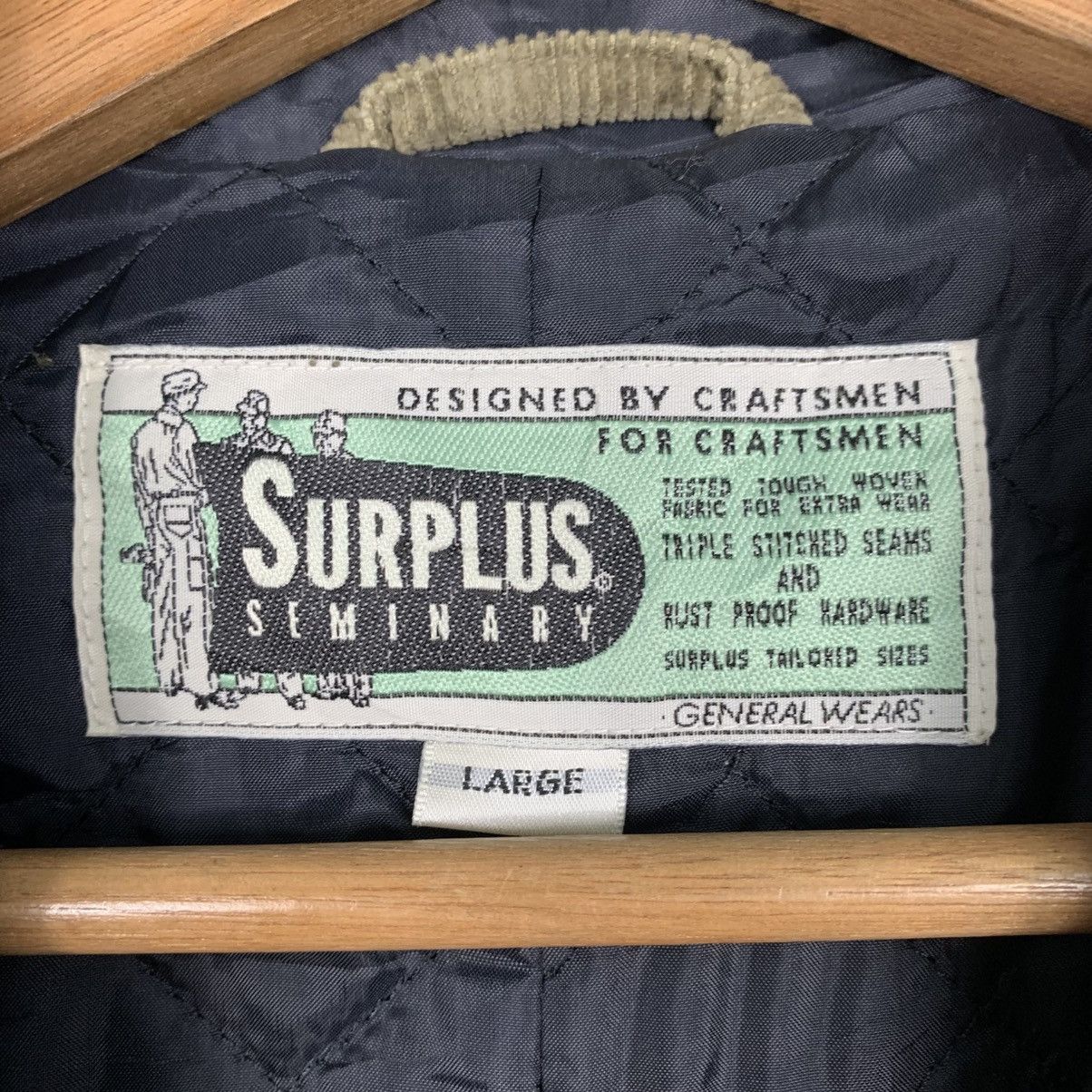 Other Vintage Surplus Double Breasted Corduroy Jacket Size US L / EU 52-54 / 3 - 15 Thumbnail