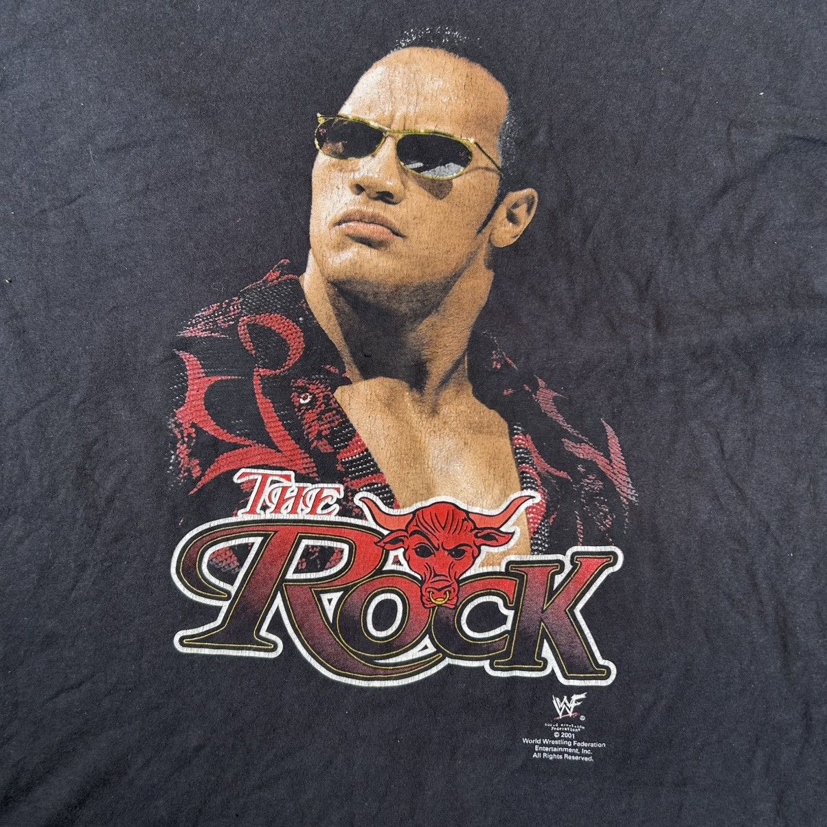 WWE Vintage 2001 WWE The Rock Bull Tee Size XL Size US XL / EU 56 / 4 - 2 Thumbnail