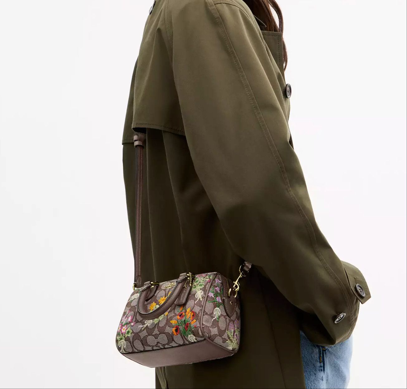 Coach Mini Rowan Crossbody Bag with Floral Embroidery CDY31 Size ONE SIZE - 11 Thumbnail