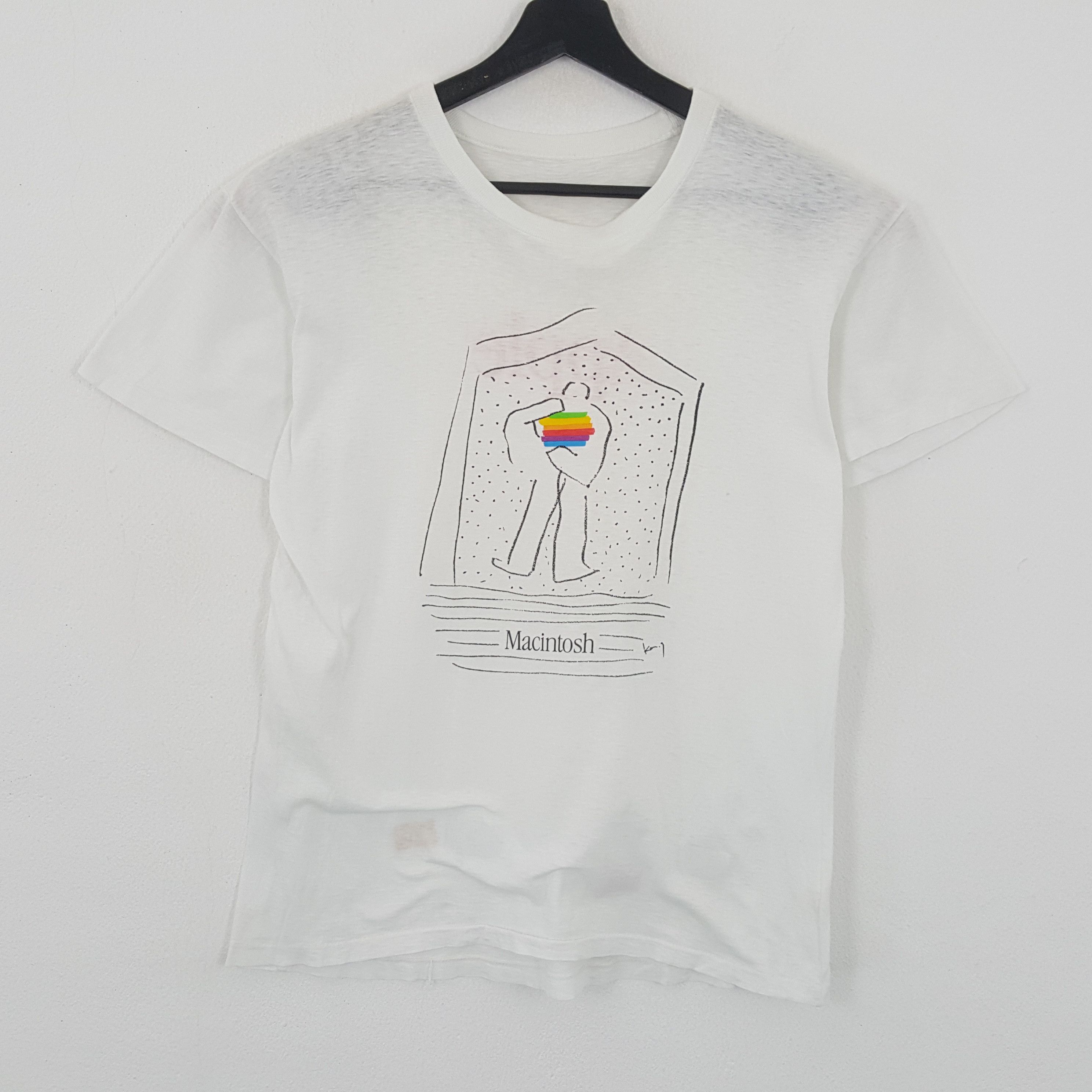 Apple × Vintage APPLE MACINTOSH Tshirt Streetwear Style Size US M / EU 48-50 / 2 - 1 Thumbnail