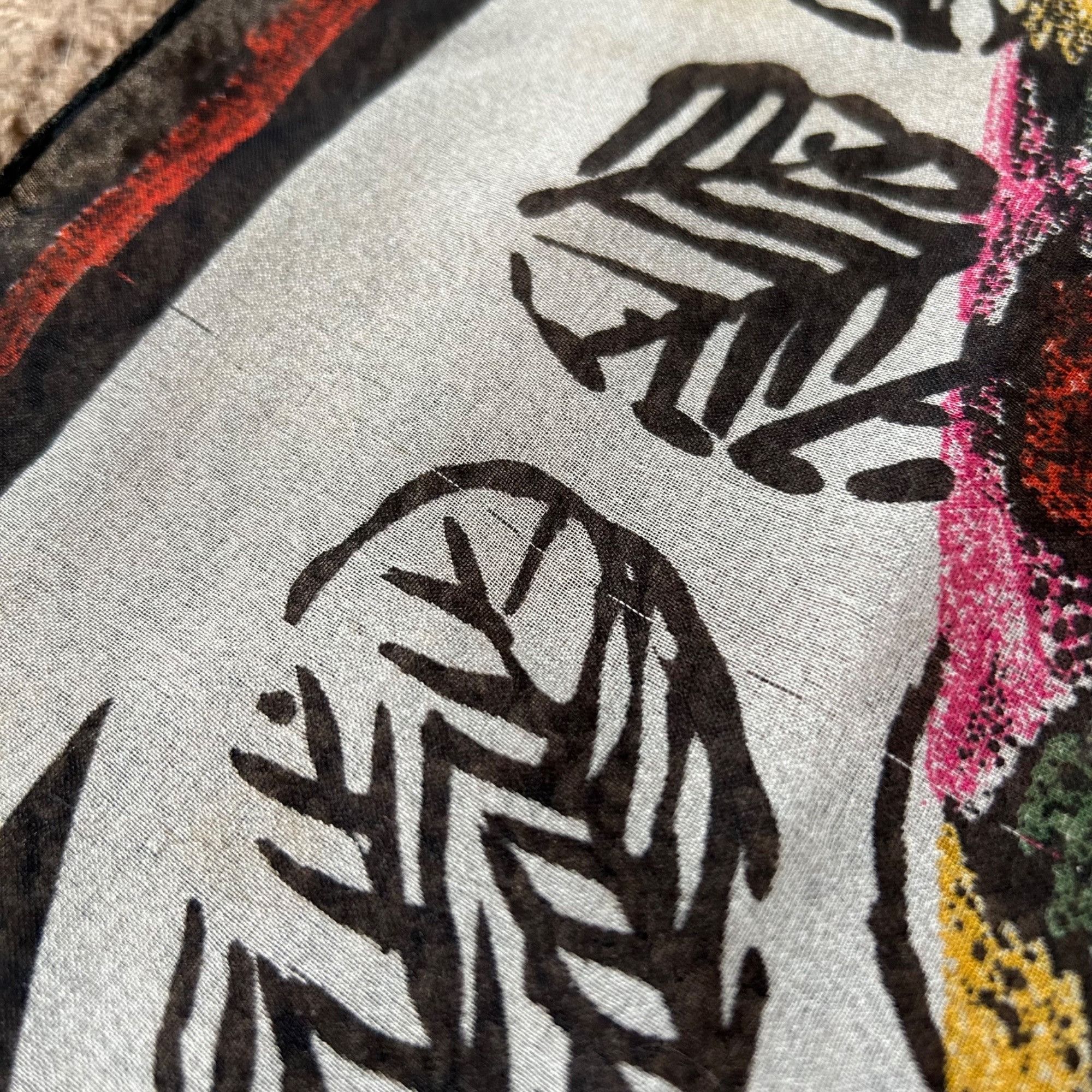 Vintage Vintage Abstract Print Scarf Italy 100% Polyester Size ONE SIZE - 4 Thumbnail