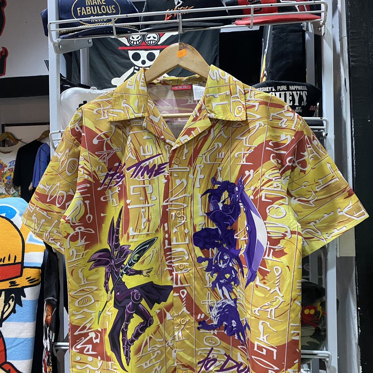Anime × Japanese Brand × Vintage VINTAGE 1996 RARE‼️YuGiOh AOP Underlicense Shirts Button Ups Size US L / EU 52-54 / 3 - 3 Thumbnail