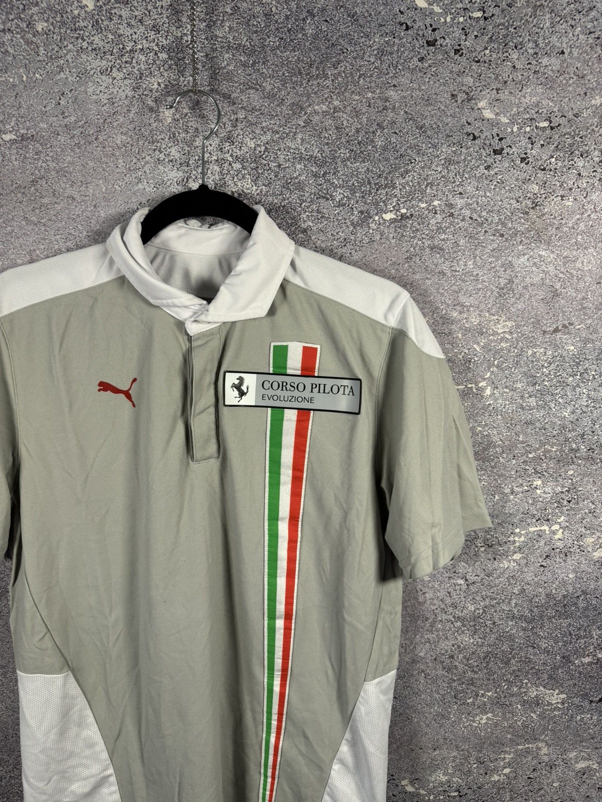 Ferrari × Puma × Vintage Vintage Puma Ferrari Corso Pilota Evoluzione Polo Shirt M sz Size US M / EU 48-50 / 2 - 2 Thumbnail