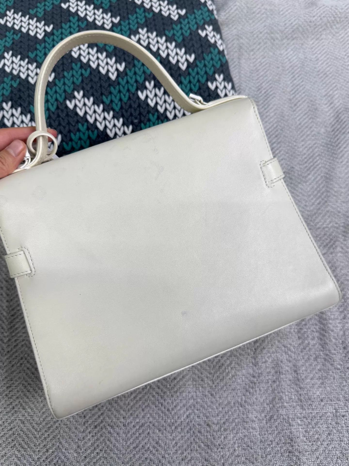 Delvaux Delvaux Ultra White Fur Paneled Tempête Shoulder Bag Size ONE SIZE - 3 Thumbnail