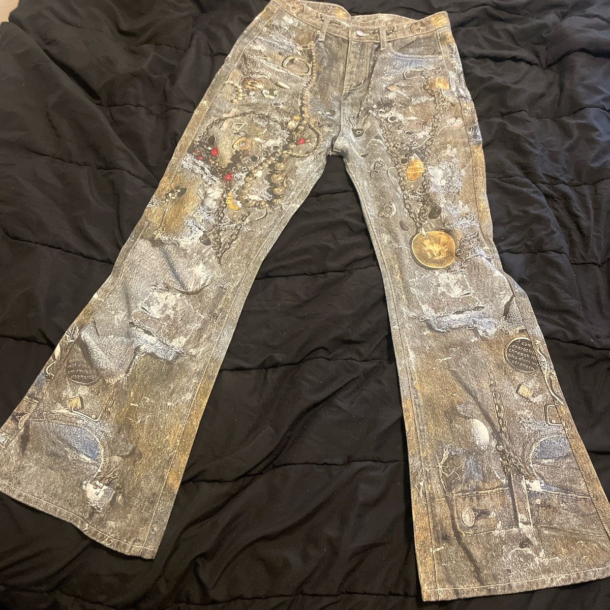 Vintage Baggy flared jeans Size US 29 - 5 Thumbnail