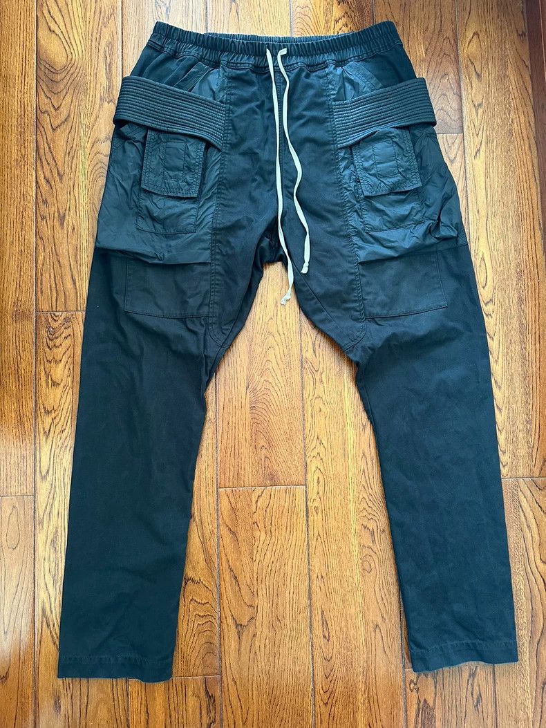 Rick Owens Drkshdw Rick Owens DRKSHDW Nylon Paneled Cargo Pants Size US 31 - 1 Thumbnail