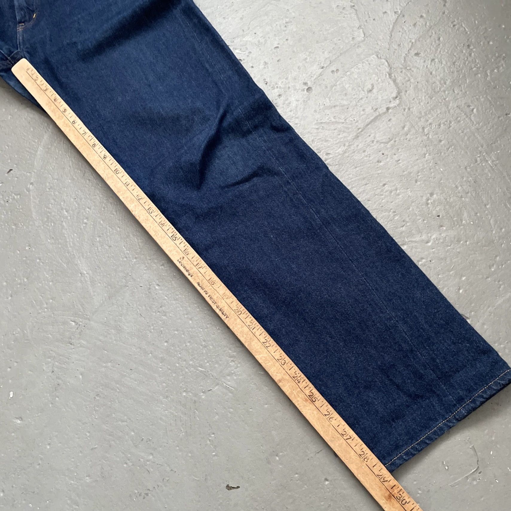 Denime VINTAGE Yaeca Jeans Indigo Denim Selvedge Fukubu Made In Japan 33 Jeans Mens Blue 90s Heritage Workwear Japanese (if 90s) Size US 33 - 3 Thumbnail