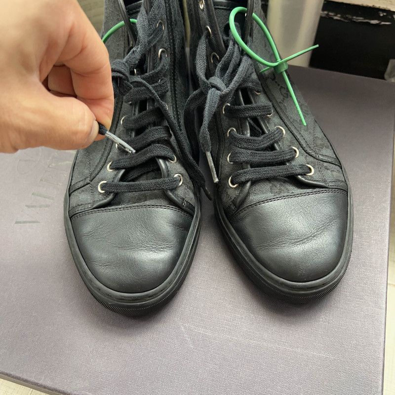 Gucci Gucci Retro GG Canvas High-Top Sneakers - Size US 8.5 / EU 41-42 - 6 Thumbnail