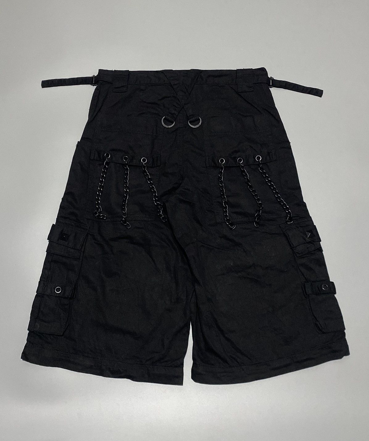 Tripp NYC Rare! Tripp Nyc Raver Dark Gothic Bondage Shorts Size US 32 / EU 48 - 3 Thumbnail