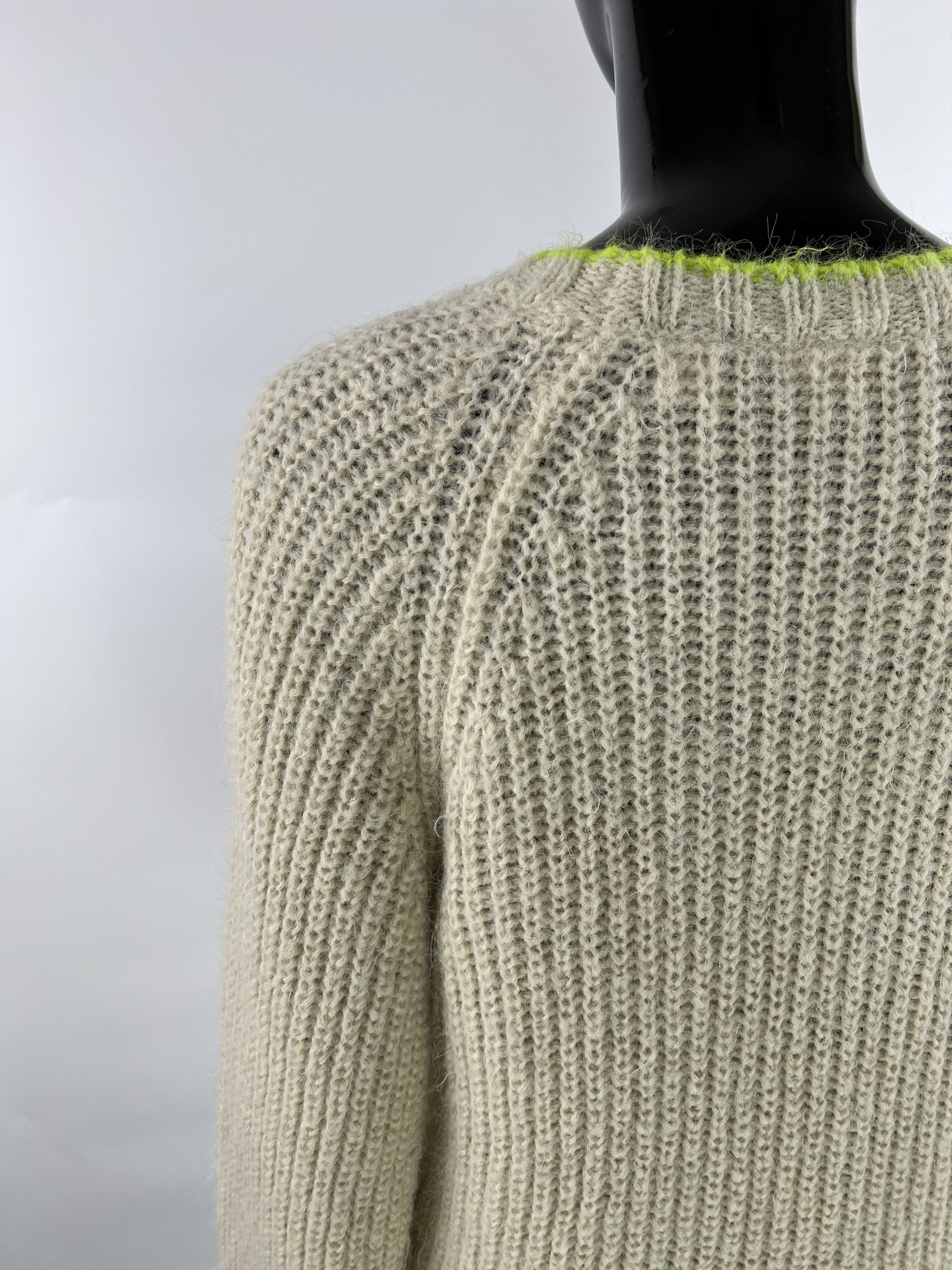 Levi's Levis Women's Ivory Ribbed Knit Sweater Size XS/S Oversized Size XS / US 0-2 / IT 36-38 - 5 Thumbnail