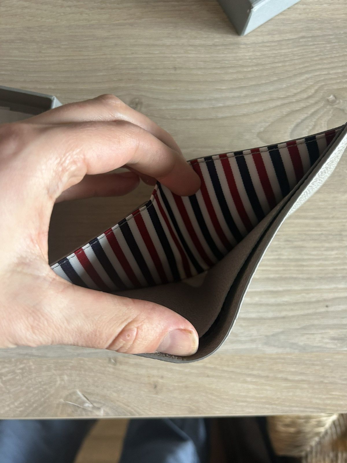 Thom Browne Bifold Grained Leather Wallet Size ONE SIZE - 11 Thumbnail
