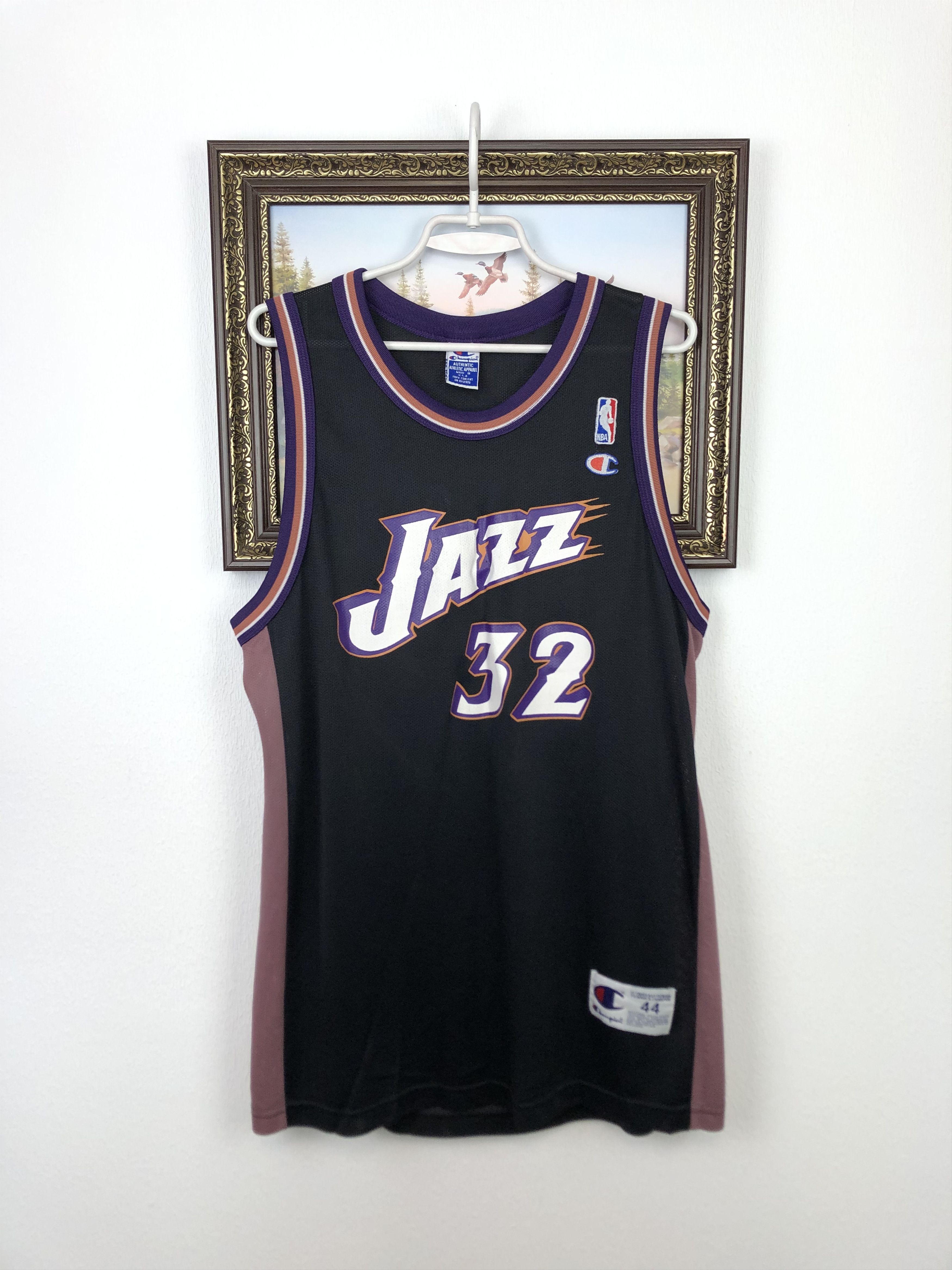 Champion Vintage 90s NBA Karl Malone Utah Jazz Champion Jersey Size US L / EU 52-54 / 3 - 1 Thumbnail