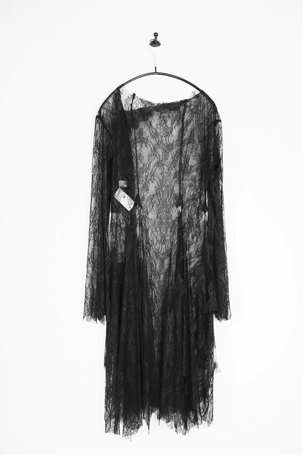 Yohji Yamamoto Yohji Yamamoto 25ss Vintage Decon Lace Dress Women Black Size S / US 4 / IT 40 - 8 Thumbnail