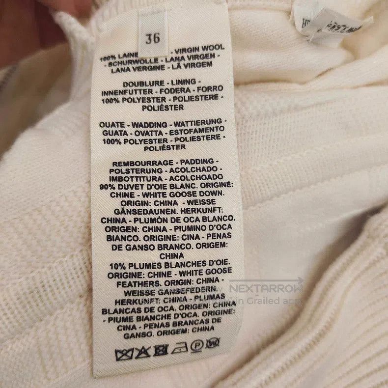 Hermes Hermes Off-White Full Print Dual-Sided Wearable Wool Down Size XS / US 0-2 / IT 36-38 - 5 Thumbnail