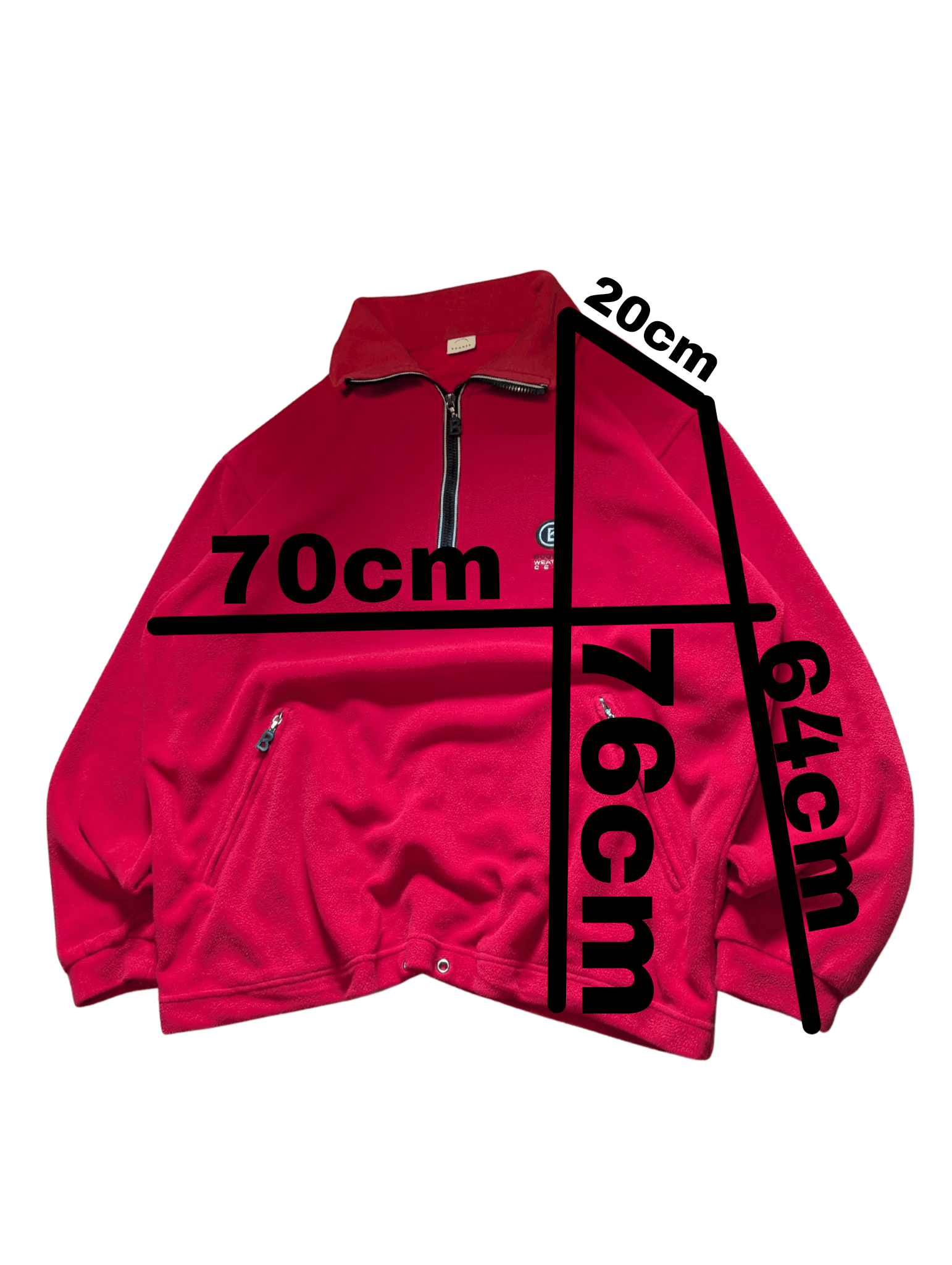 Bogner Vintage Bogner Fleece Half-Zip Pullover Red Size L Size US L / EU 52-54 / 3 - 11 Thumbnail