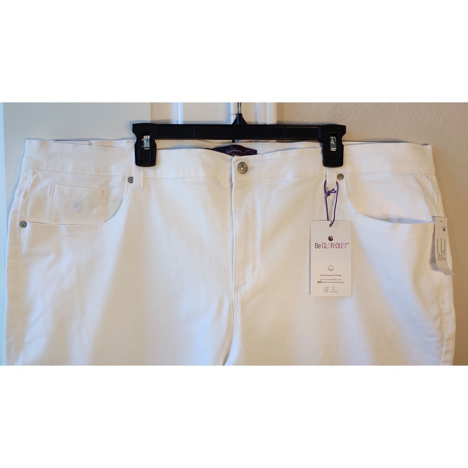Gloria Vanderbilt NWT Gloria Vanderbilt Slimming Jeans Women Size 24W White Size 24" / US 00 / IT 34 - 2 Thumbnail