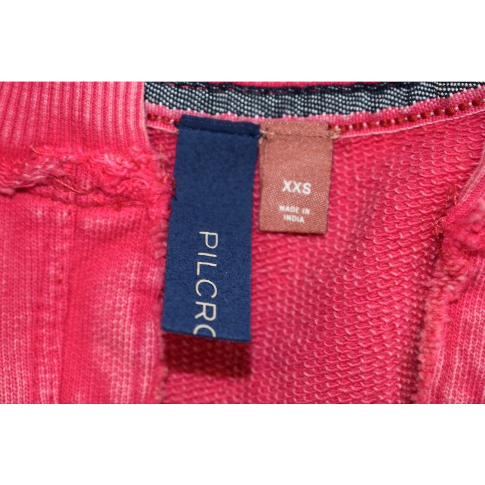 Vintage Pilcro Sweatshirt Long Sleeve Pink 2XS Womens Pullover Terry Cotton V-Neck Casual Pullover Sweatshirt Women Size XXS / US 00 / IT 34 - 6 Thumbnail