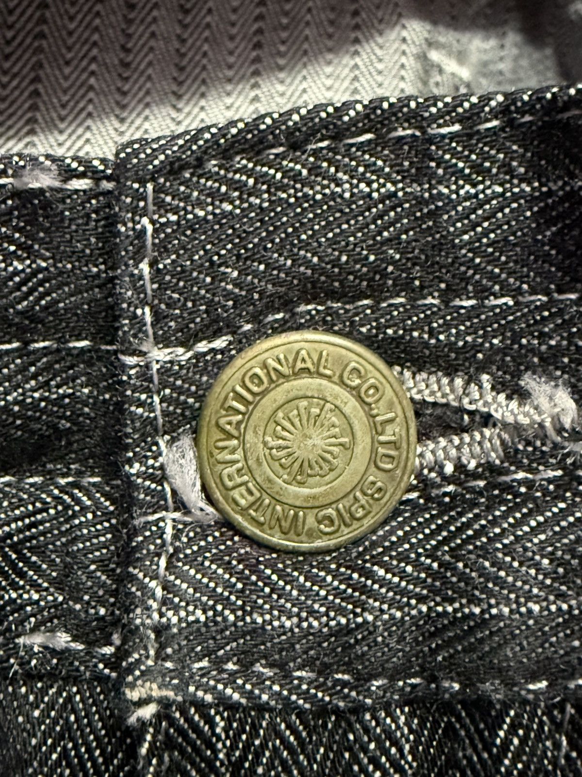 Tornado Mart Tornado Mart Japan Studded Herringbone Cargo Flared Jeans Size US 30 / EU 46 - 21 Thumbnail