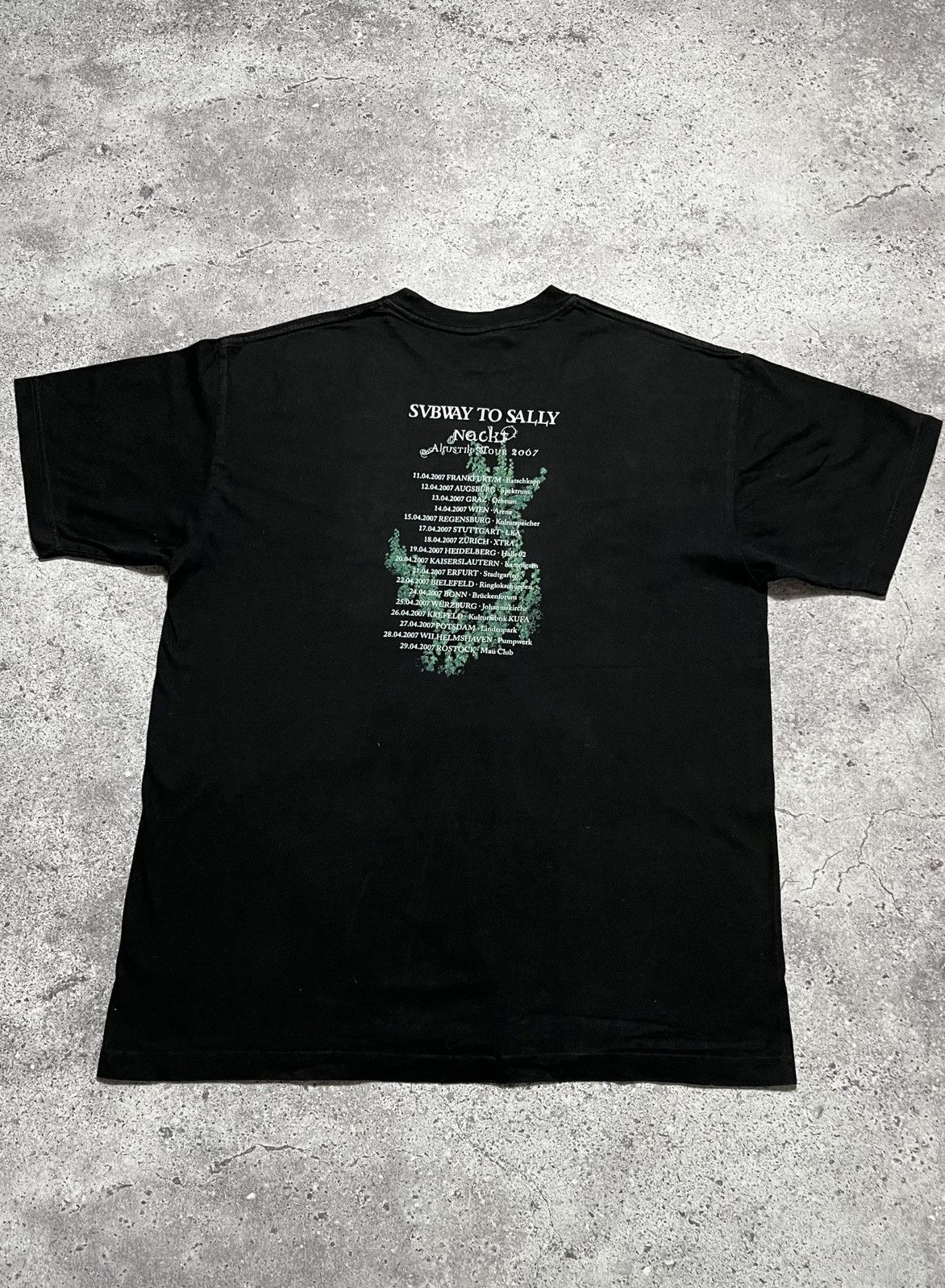 Band Tees Vintage SUBWAY To SALLY 2007 Band Tour black T-shirt Size US XL / EU 56 / 4 - 2 Thumbnail